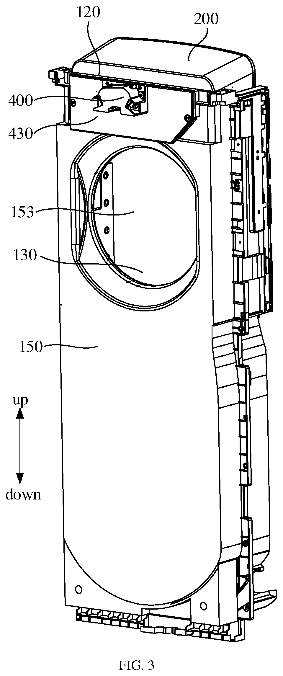 Patent US12339036 Figure 3 – Floor-standing air-conditioning indoor unit and air conditioner