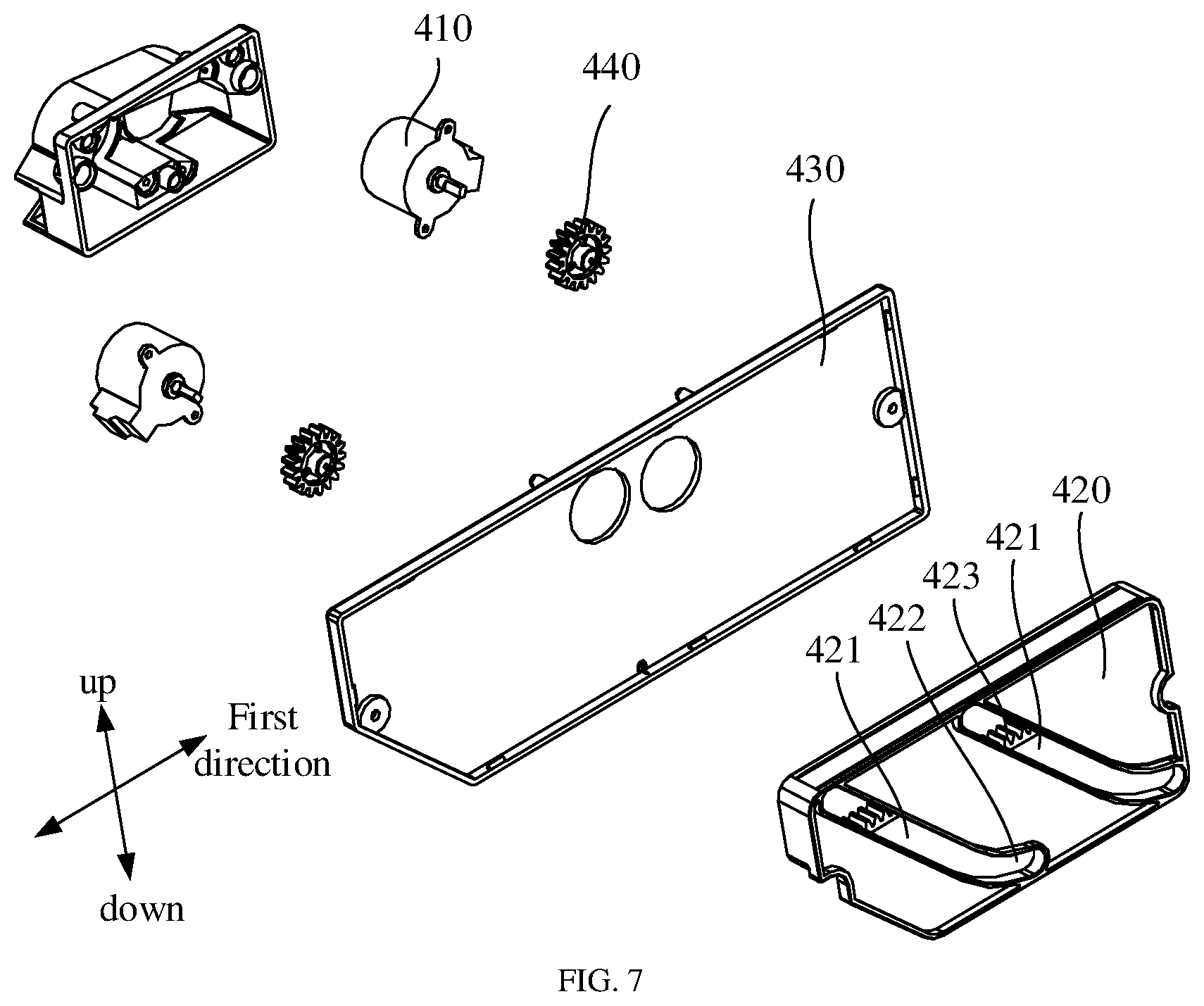 Patent US12339036 Figure 7 – Floor-standing air-conditioning indoor unit and air conditioner