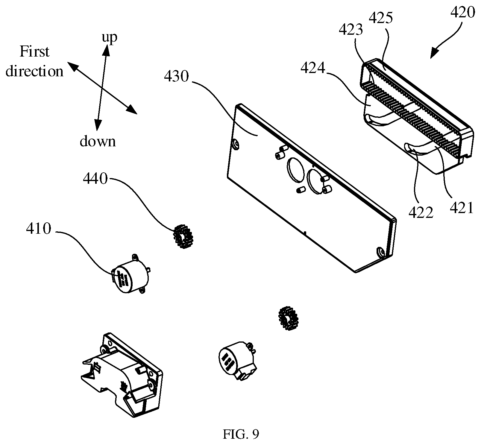 Patent US12339036 Figure 9 – Floor-standing air-conditioning indoor unit and air conditioner
