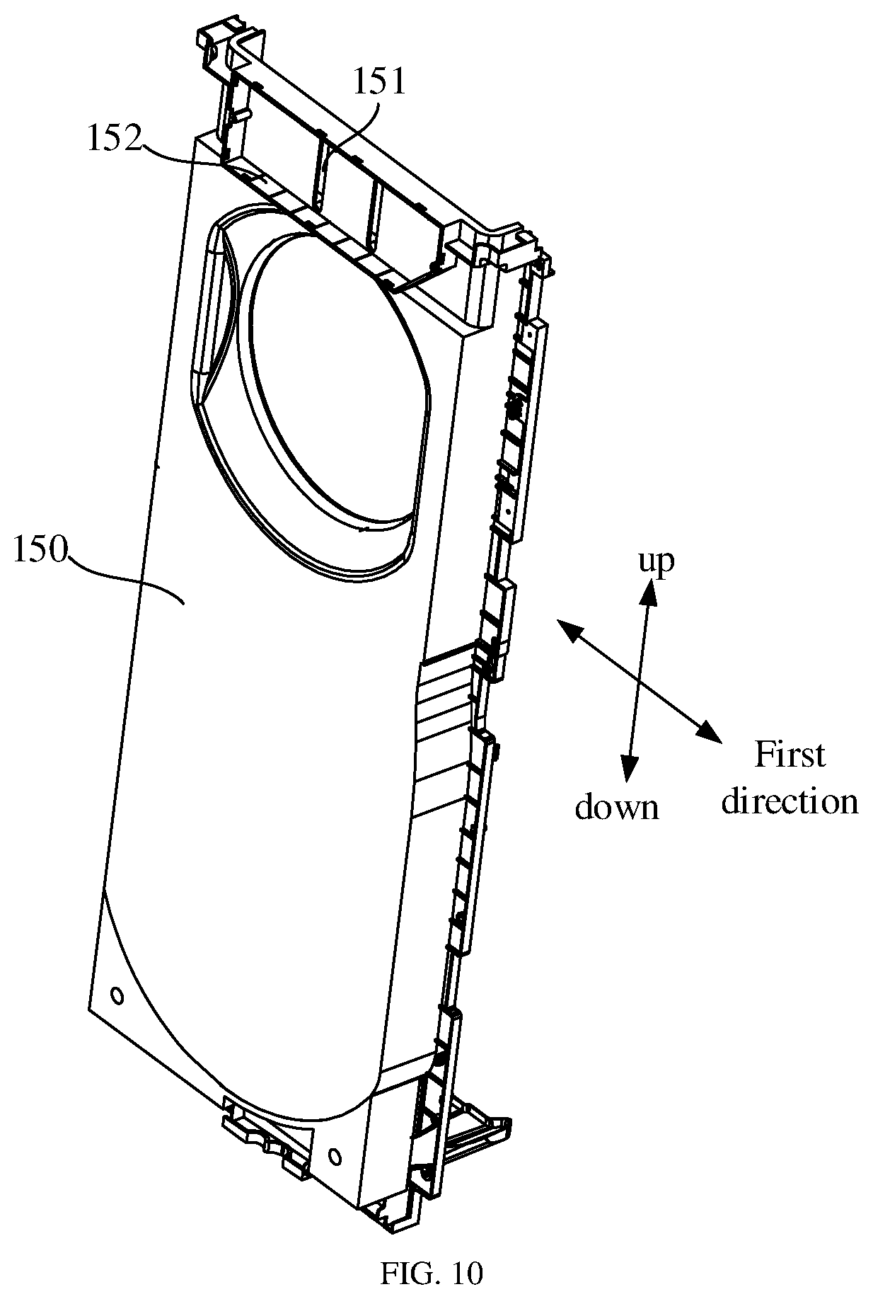 Patent US12339036 Figure 10 – Floor-standing air-conditioning indoor unit and air conditioner