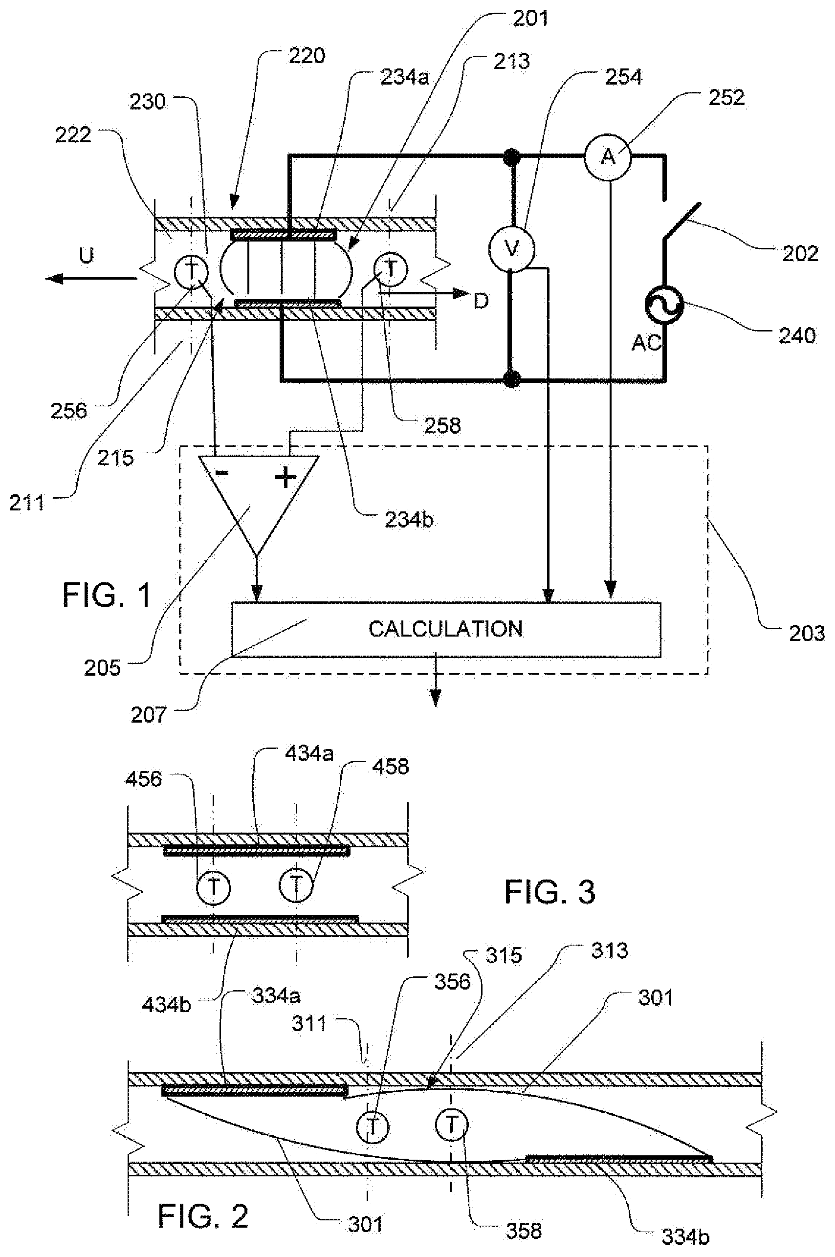 Patent US12339038 Figure 1 – Ohmic heater with flow rate measurement