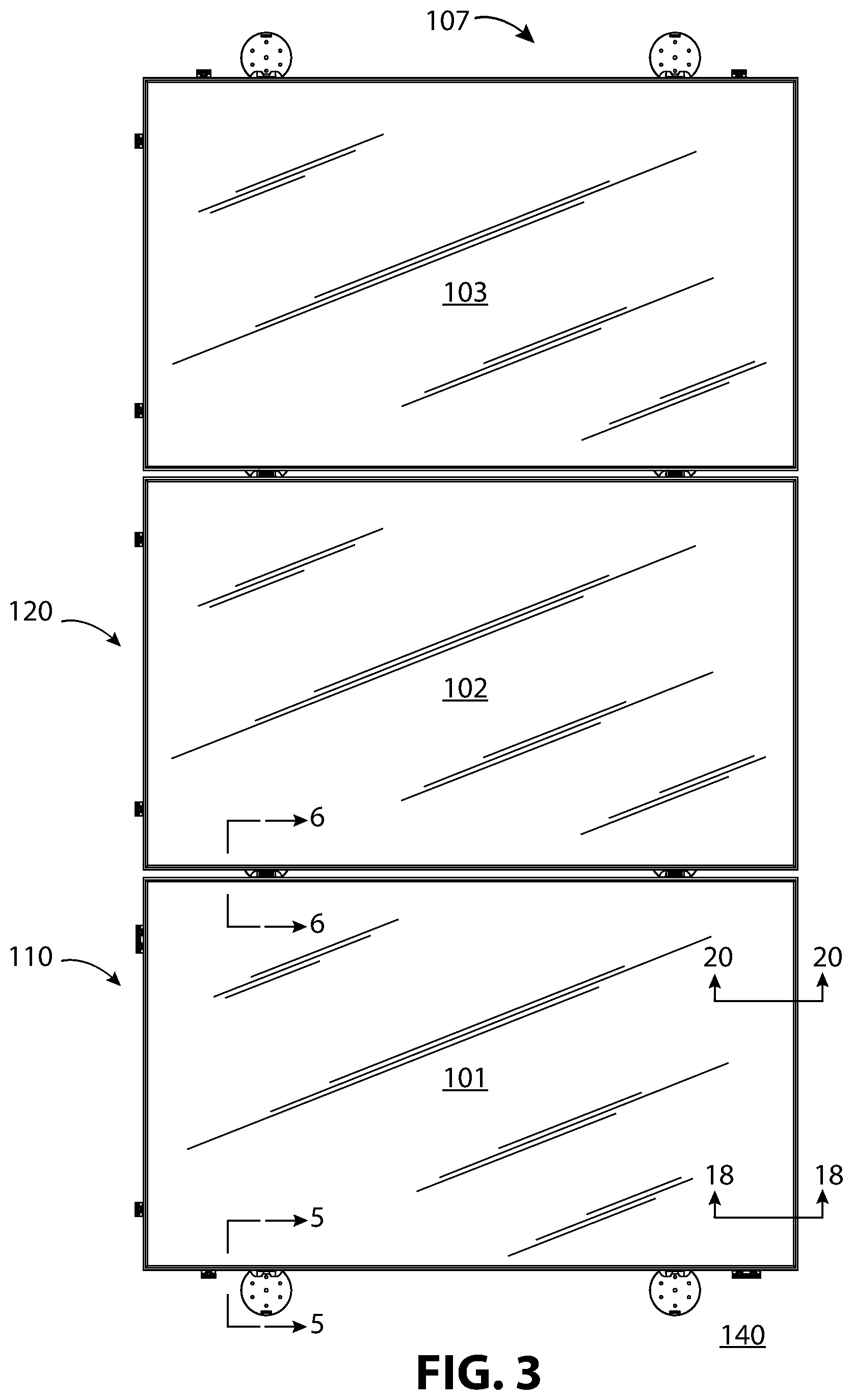 Patent US12339040 Figure 3 – Rail-less solar panel devices and system for roofs and the like and methods for mounting same