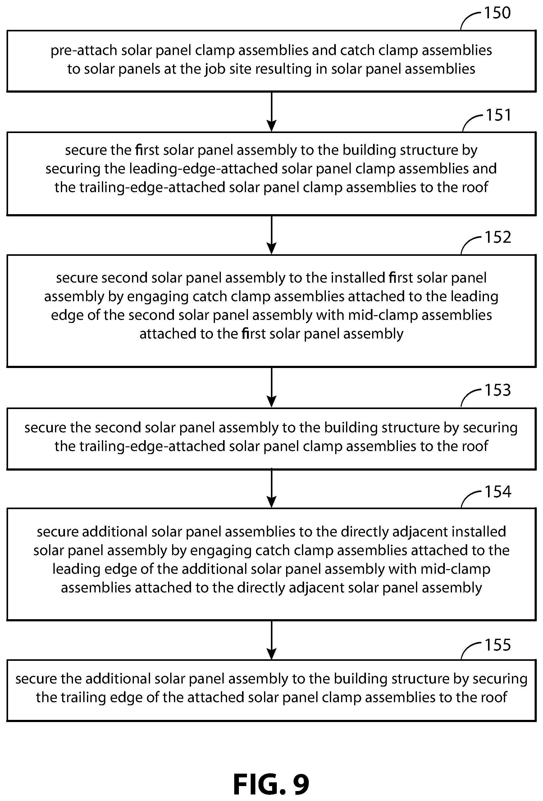 Patent US12339040 Figure 7 – Rail-less solar panel devices and system for roofs and the like and methods for mounting same
