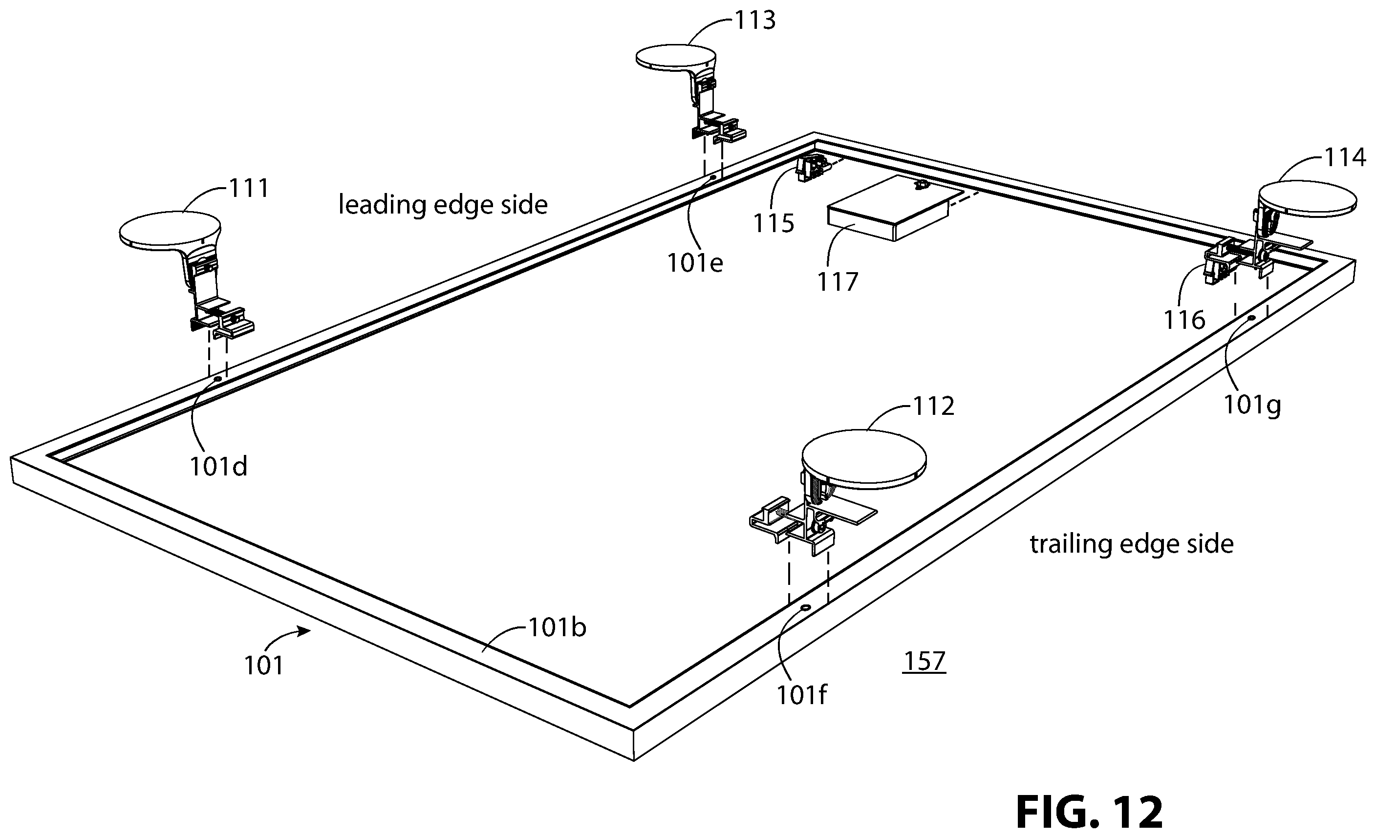 Patent US12339040 Figure 10 – Rail-less solar panel devices and system for roofs and the like and methods for mounting same