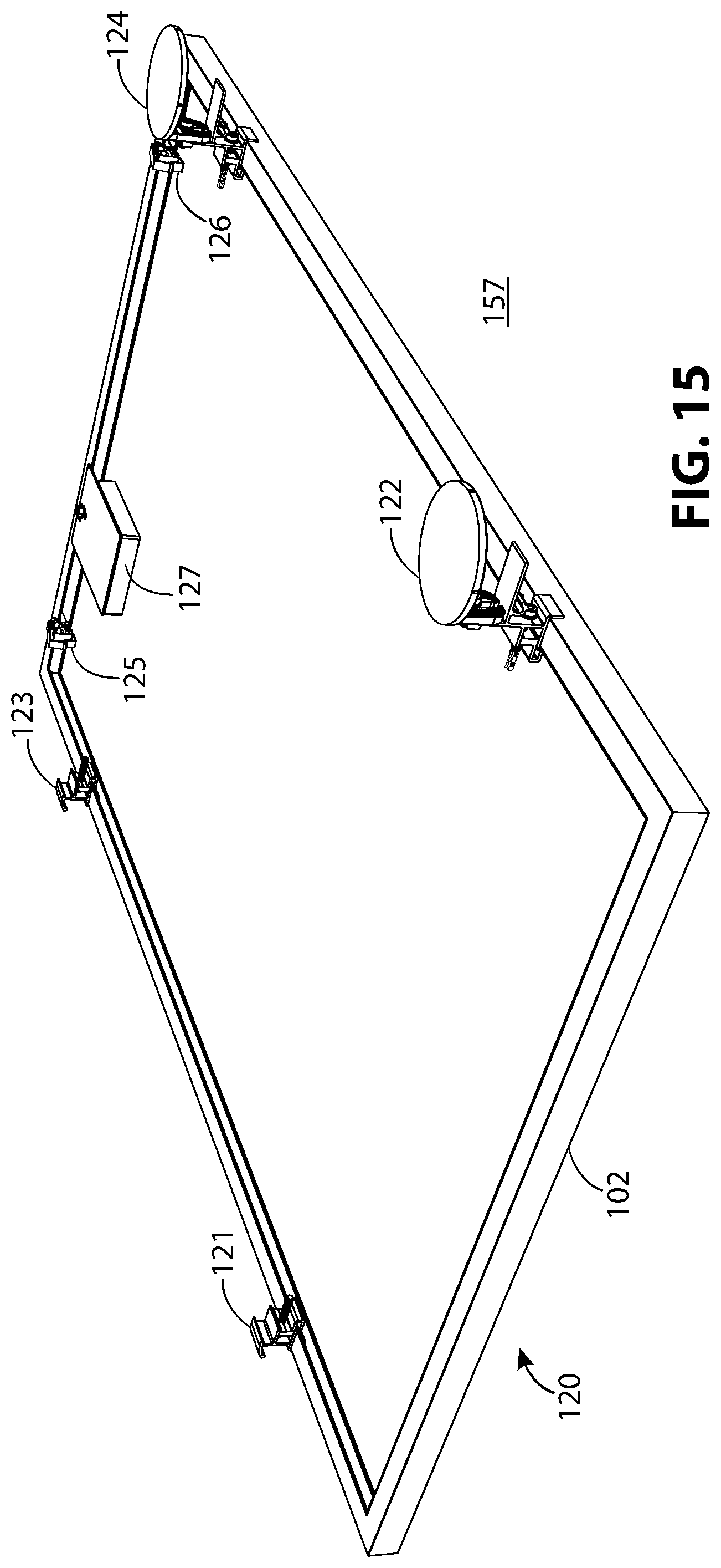 Patent US12339040 Figure 13 – Rail-less solar panel devices and system for roofs and the like and methods for mounting same