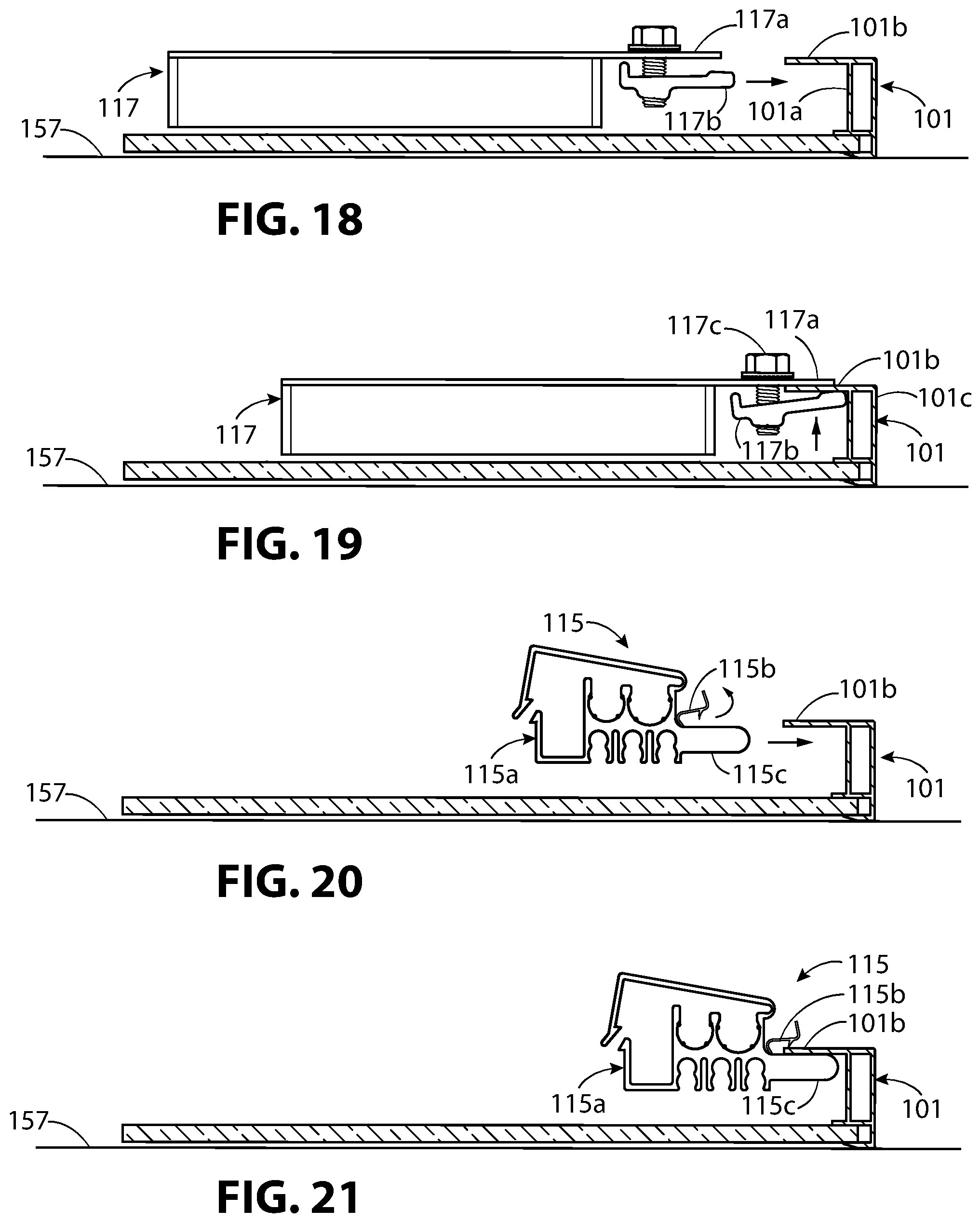 Patent US12339040 Figure 16 – Rail-less solar panel devices and system for roofs and the like and methods for mounting same