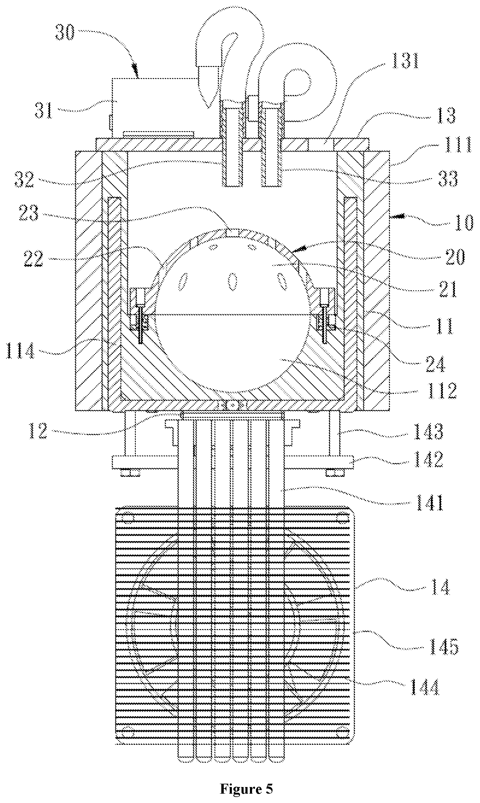 Patent US12339049 Figure 5 – Making device of ice balls