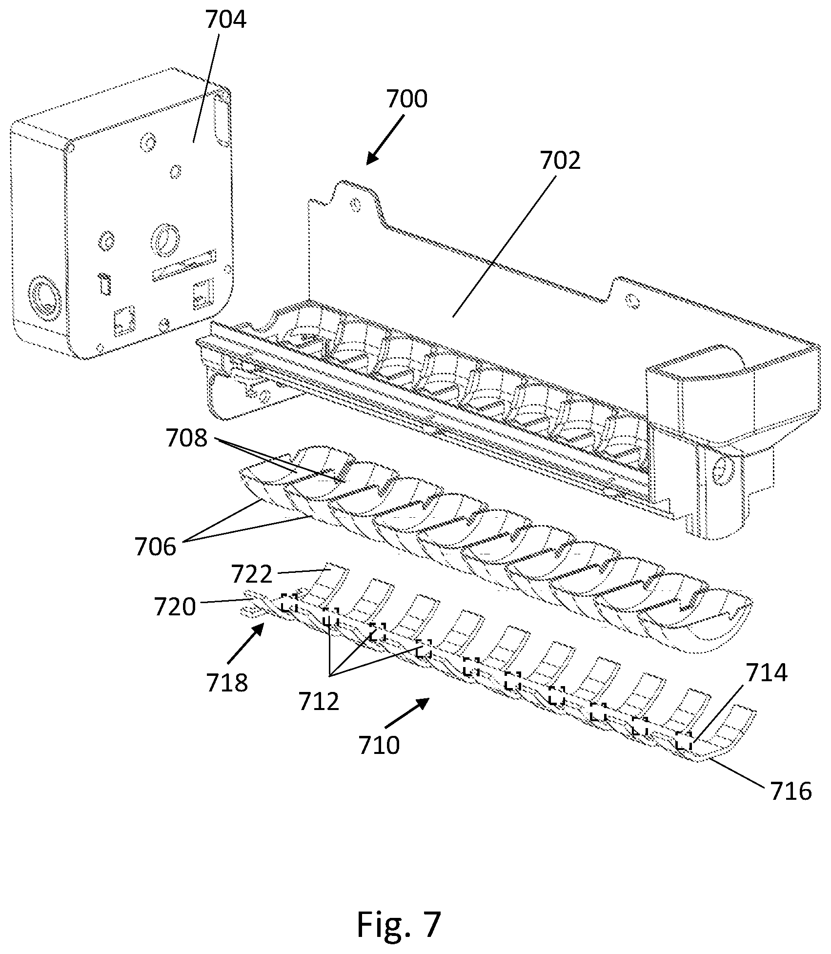 Patent US12339051 Figure 6 – Refrigerator with a thermally conductive component with heater for ice maker