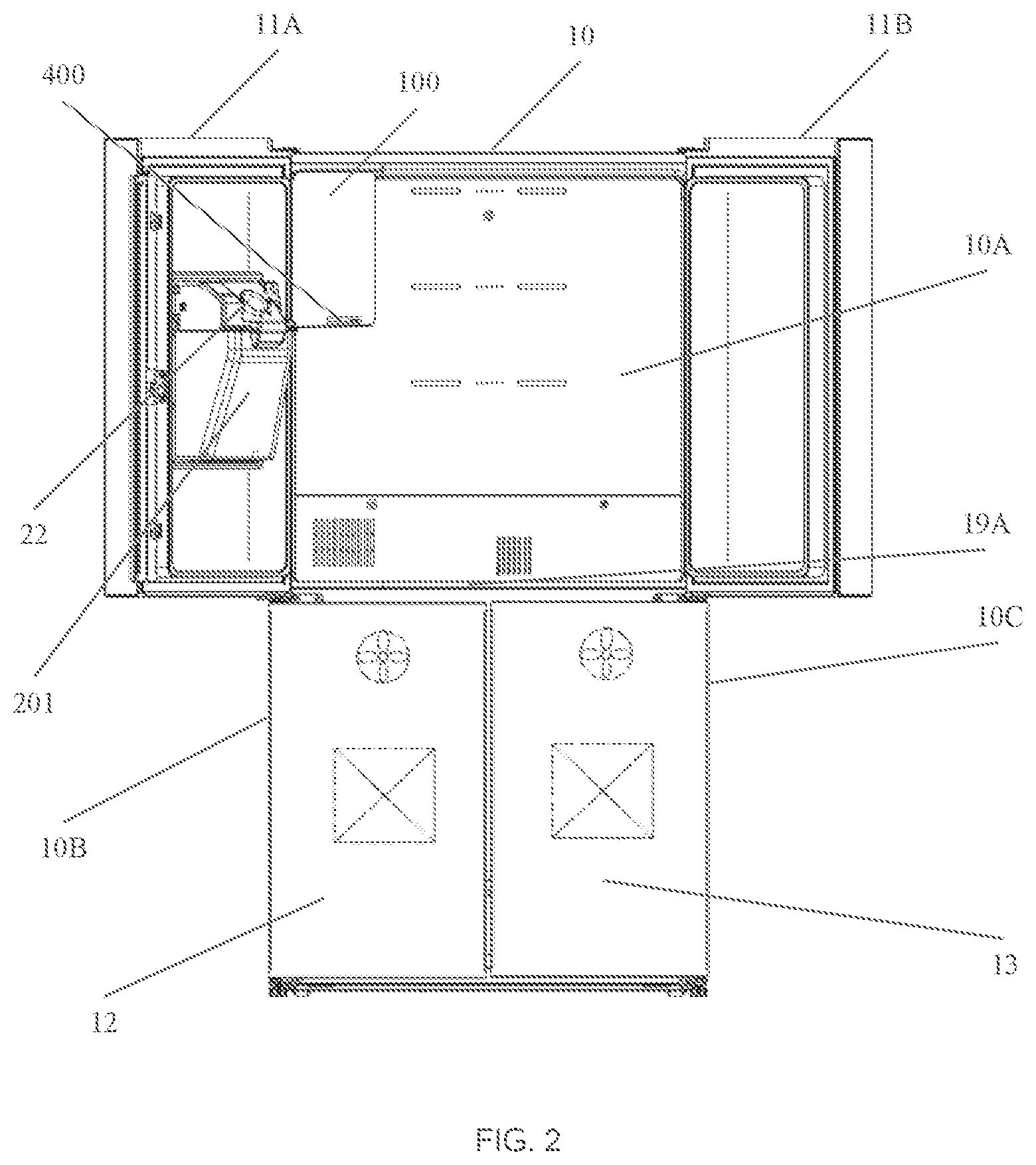 Patent US12339052 Figure 3 – Refrigerator