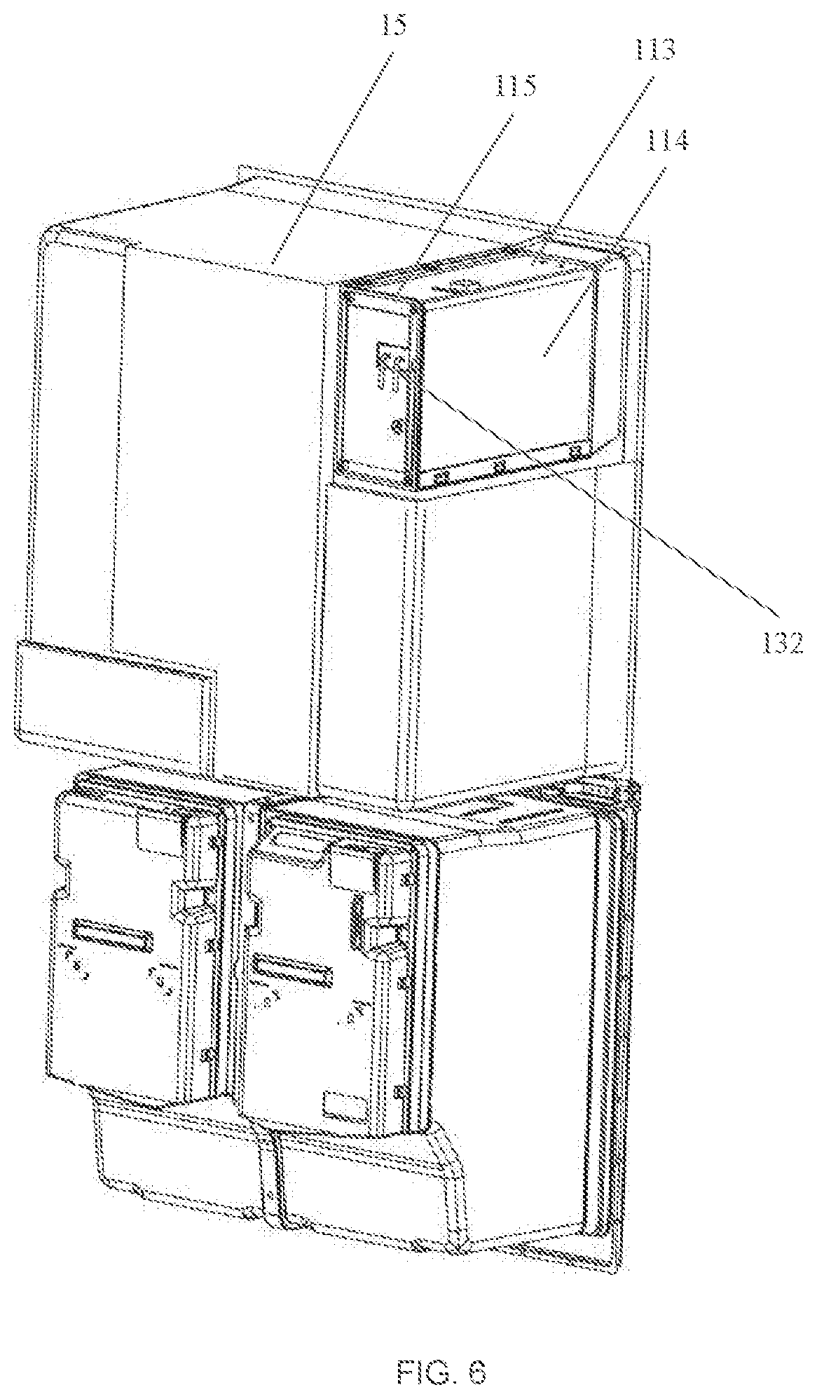 Patent US12339052 Figure 8 – Refrigerator
