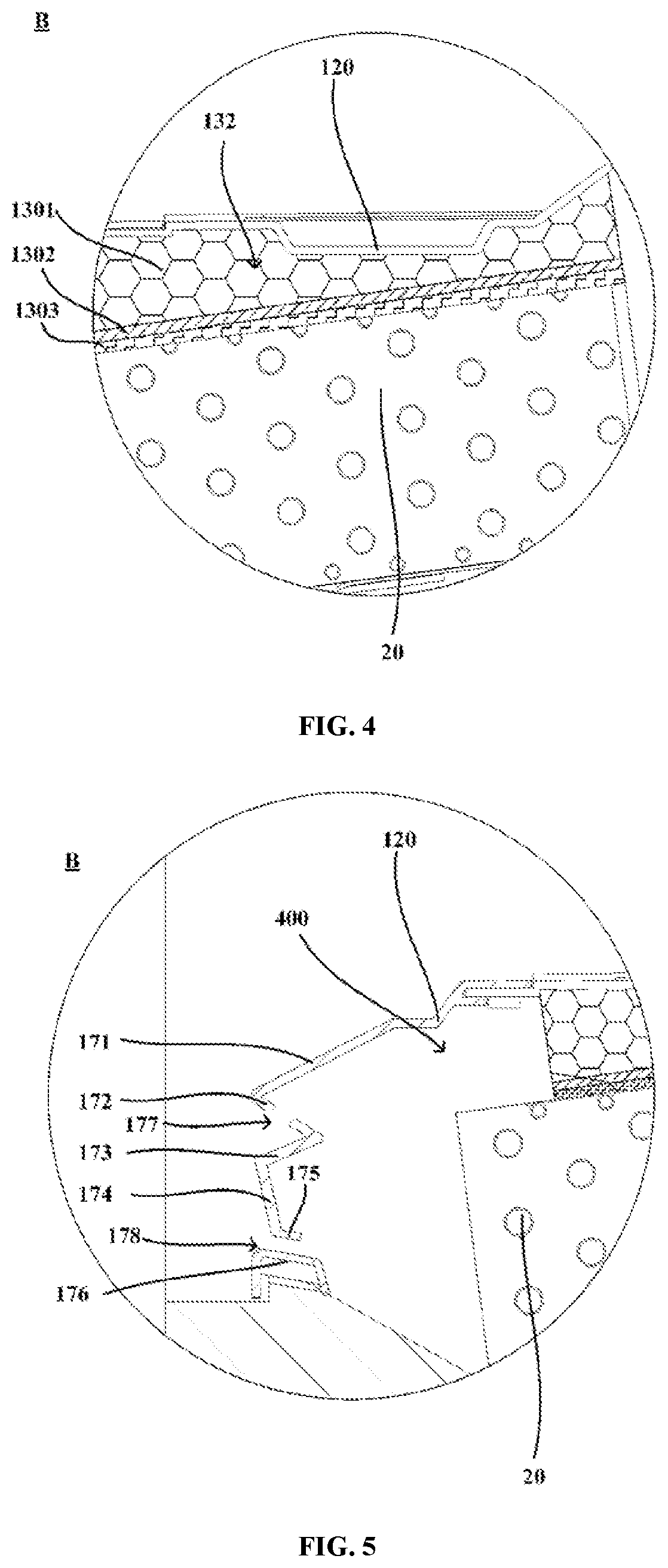Patent US12339053 Figure 4 – Air-cooled refrigerator with evaporator at bottom of cabinet
