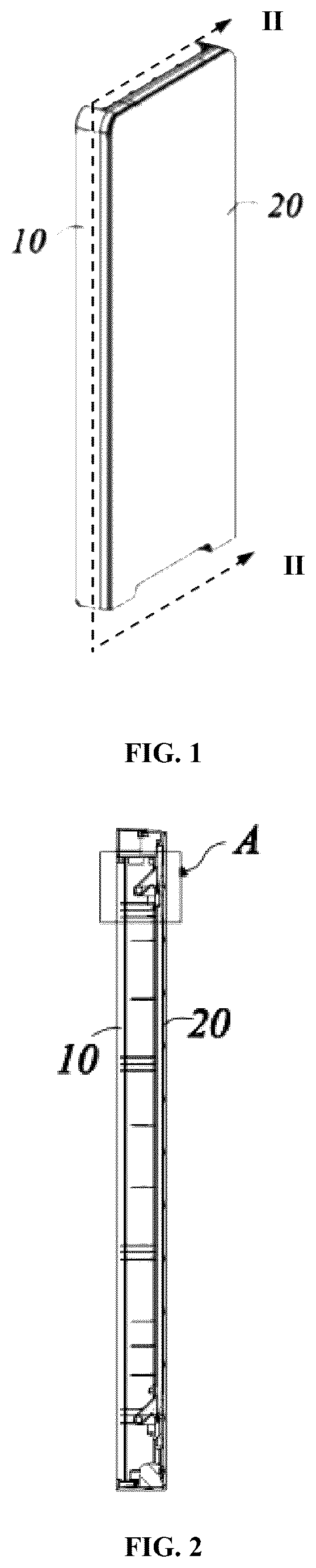 Patent US12339054 Figure 1 – Refrigerator door with replaceable door panel