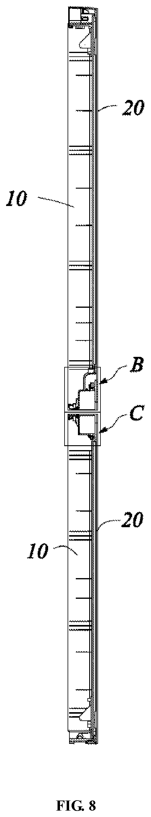 Patent US12339054 Figure 5 – Refrigerator door with replaceable door panel