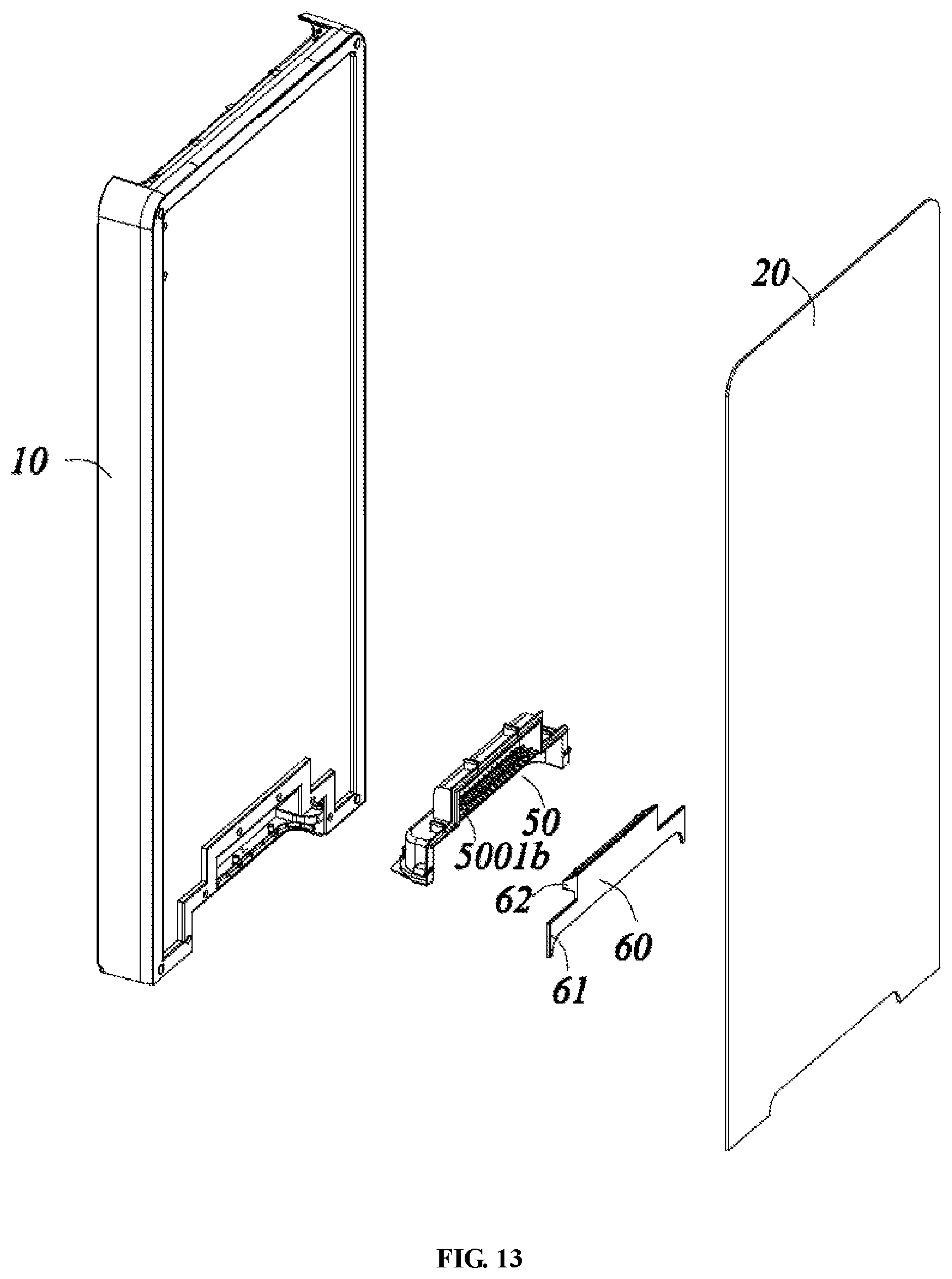 Patent US12339054 Figure 8 – Refrigerator door with replaceable door panel
