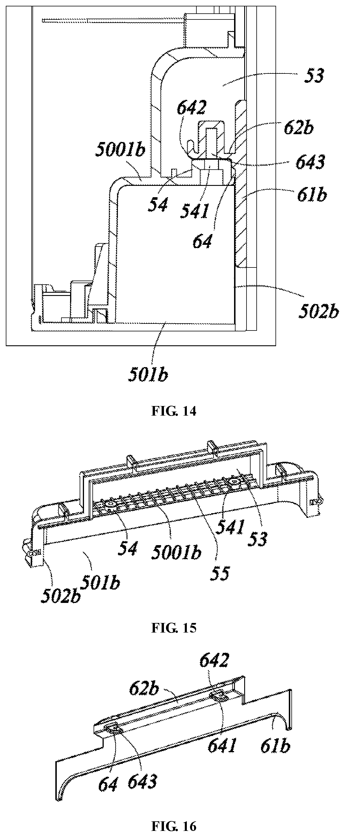 Patent US12339054 Figure 9 – Refrigerator door with replaceable door panel