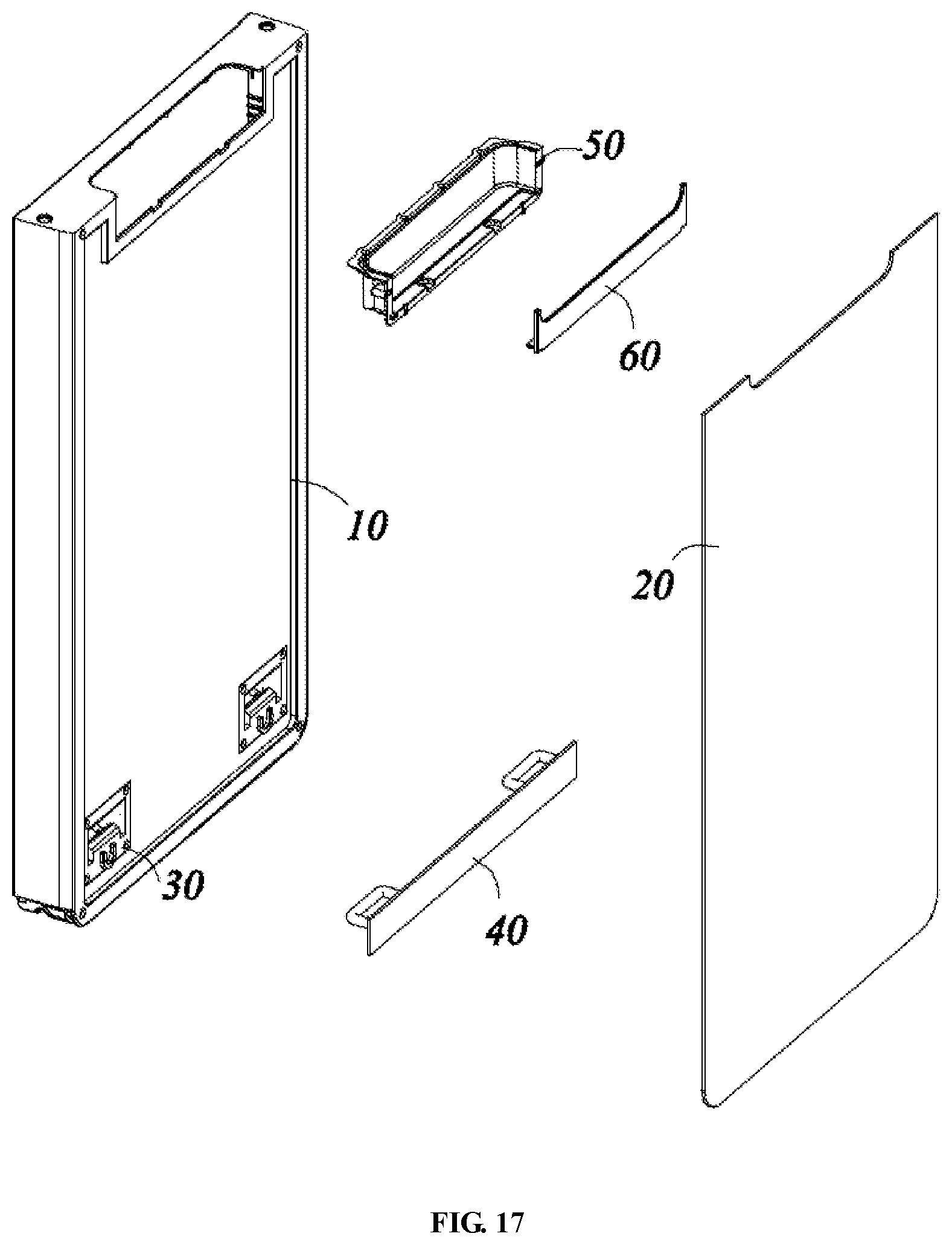 Patent US12339054 Figure 10 – Refrigerator door with replaceable door panel
