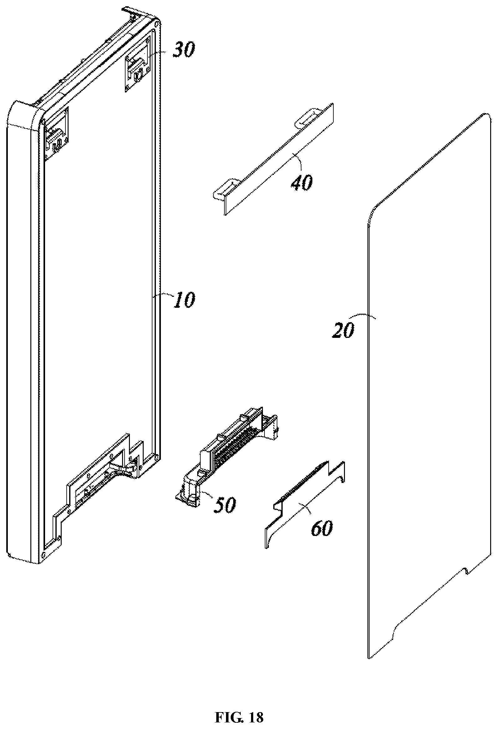 Patent US12339054 Figure 11 – Refrigerator door with replaceable door panel