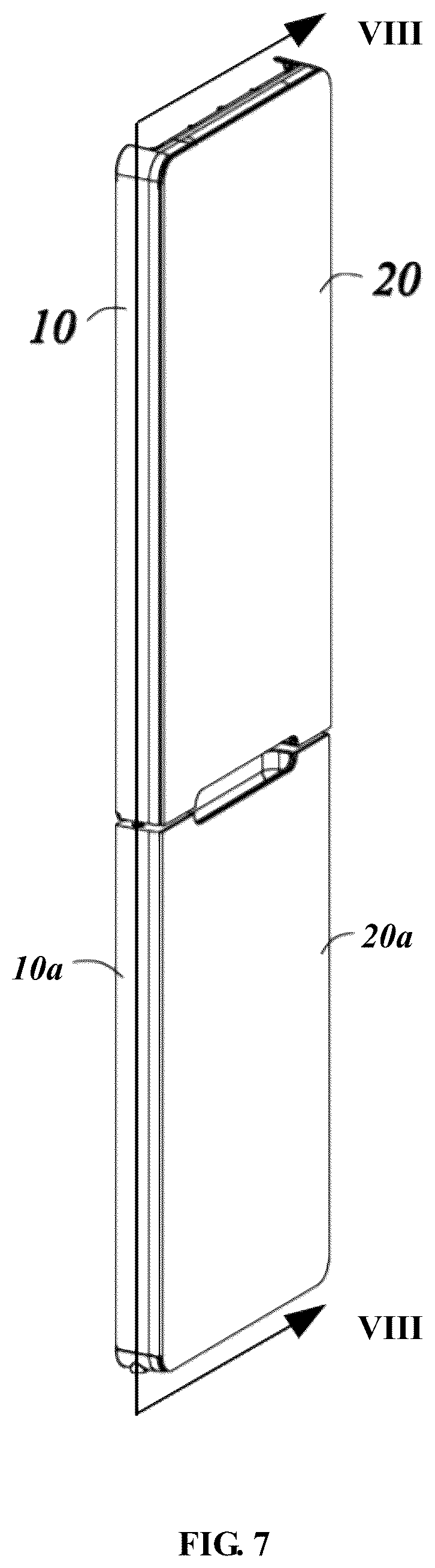 Patent US12339055 Figure 4 – Refrigerator door with replaceable door panel