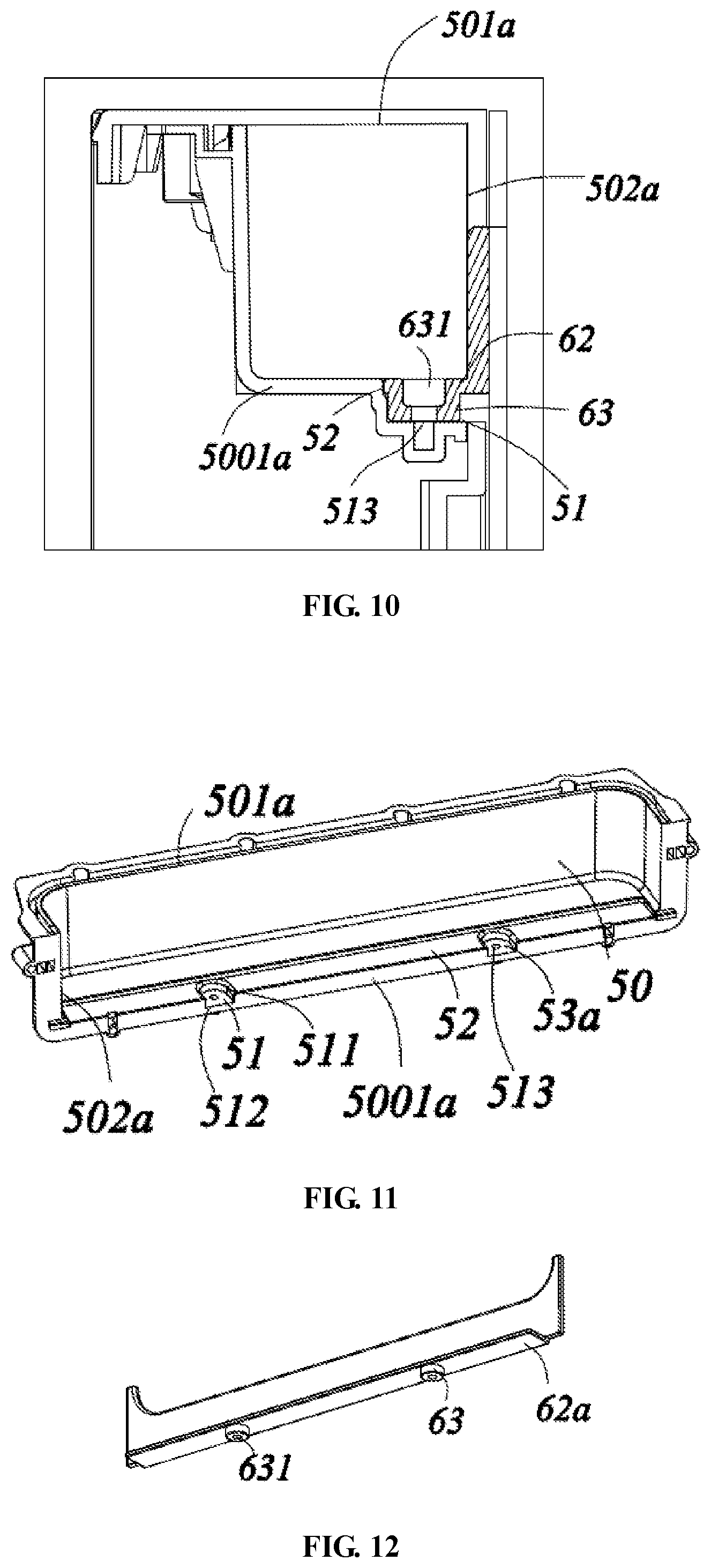 Patent US12339055 Figure 7 – Refrigerator door with replaceable door panel