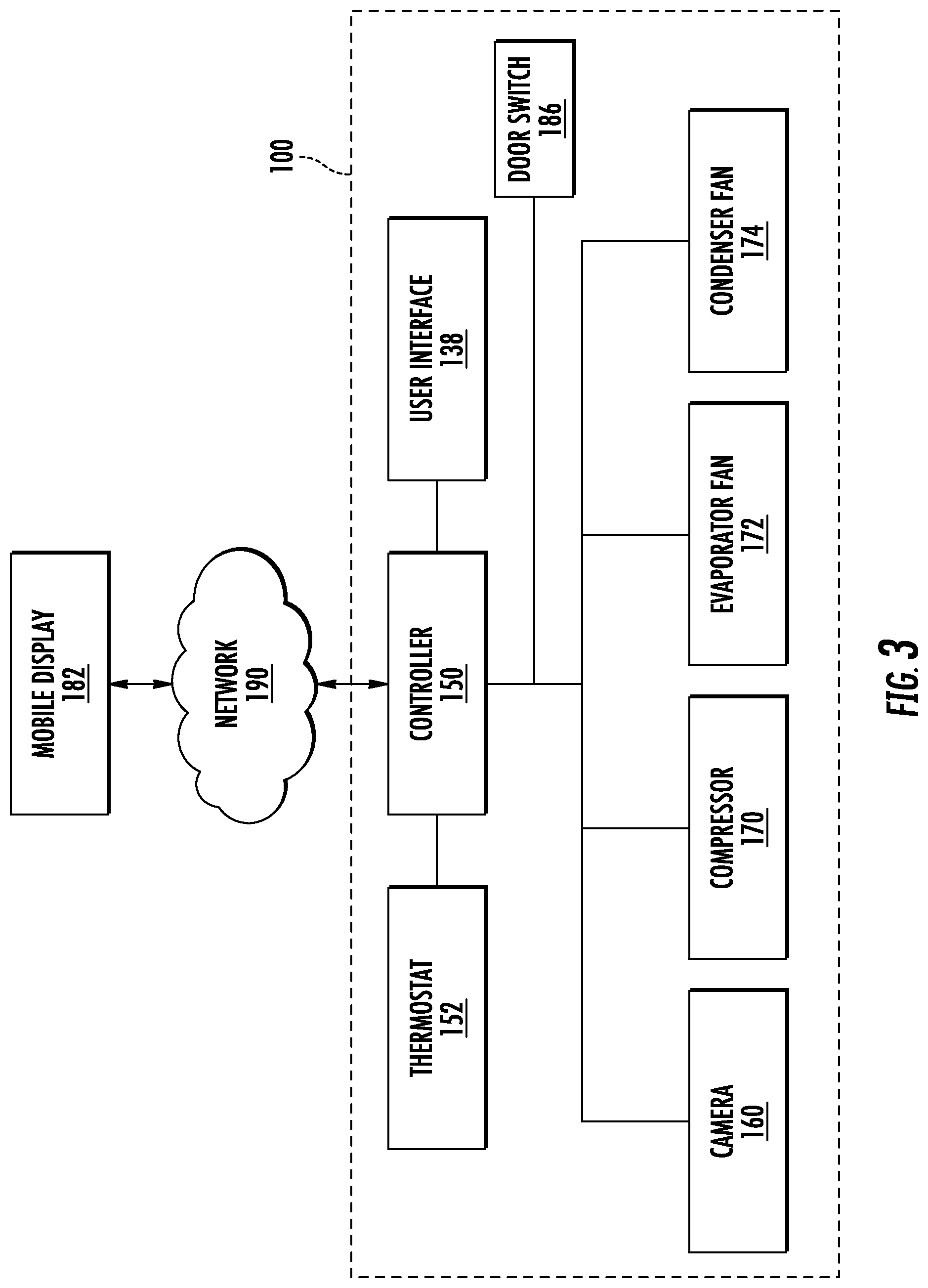 Patent US12339060 Figure 3 – Refrigerator appliances and image-based methods of detecting a door position