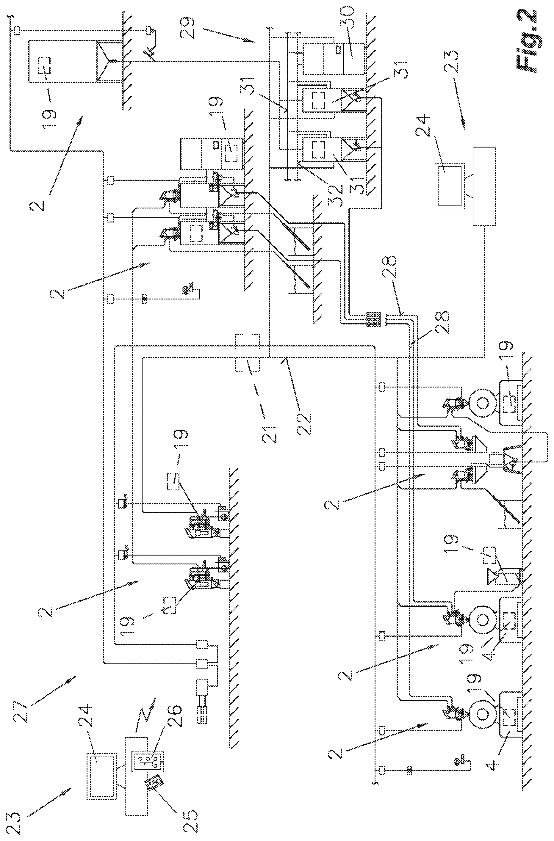 Patent US12339063 Figure 2 – Method for drying bulk materials, in particular solids, such as granulates, powders, grains, foils, shavings or the like, preferably plastic granulate