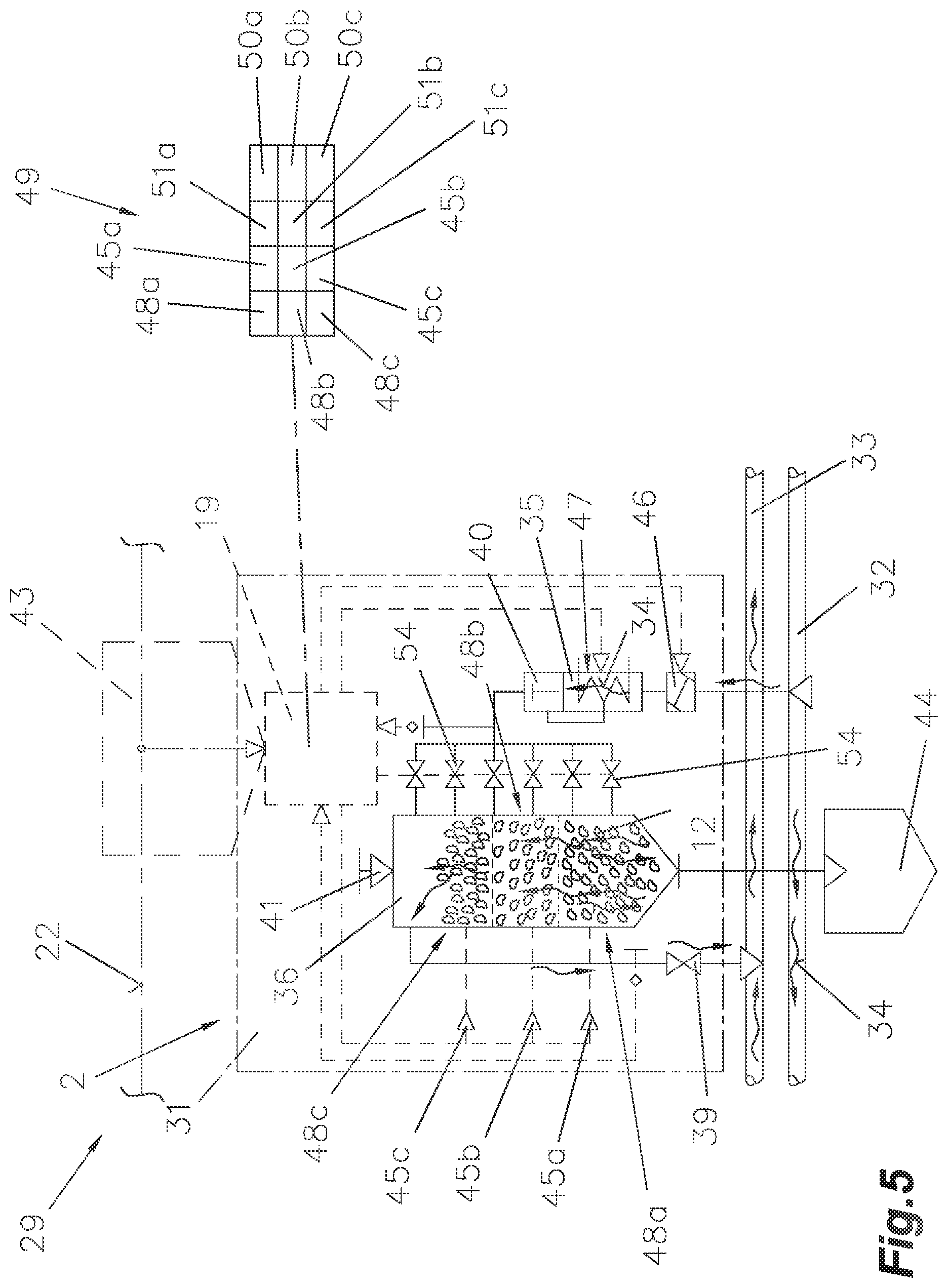 Patent US12339063 Figure 5 – Method for drying bulk materials, in particular solids, such as granulates, powders, grains, foils, shavings or the like, preferably plastic granulate