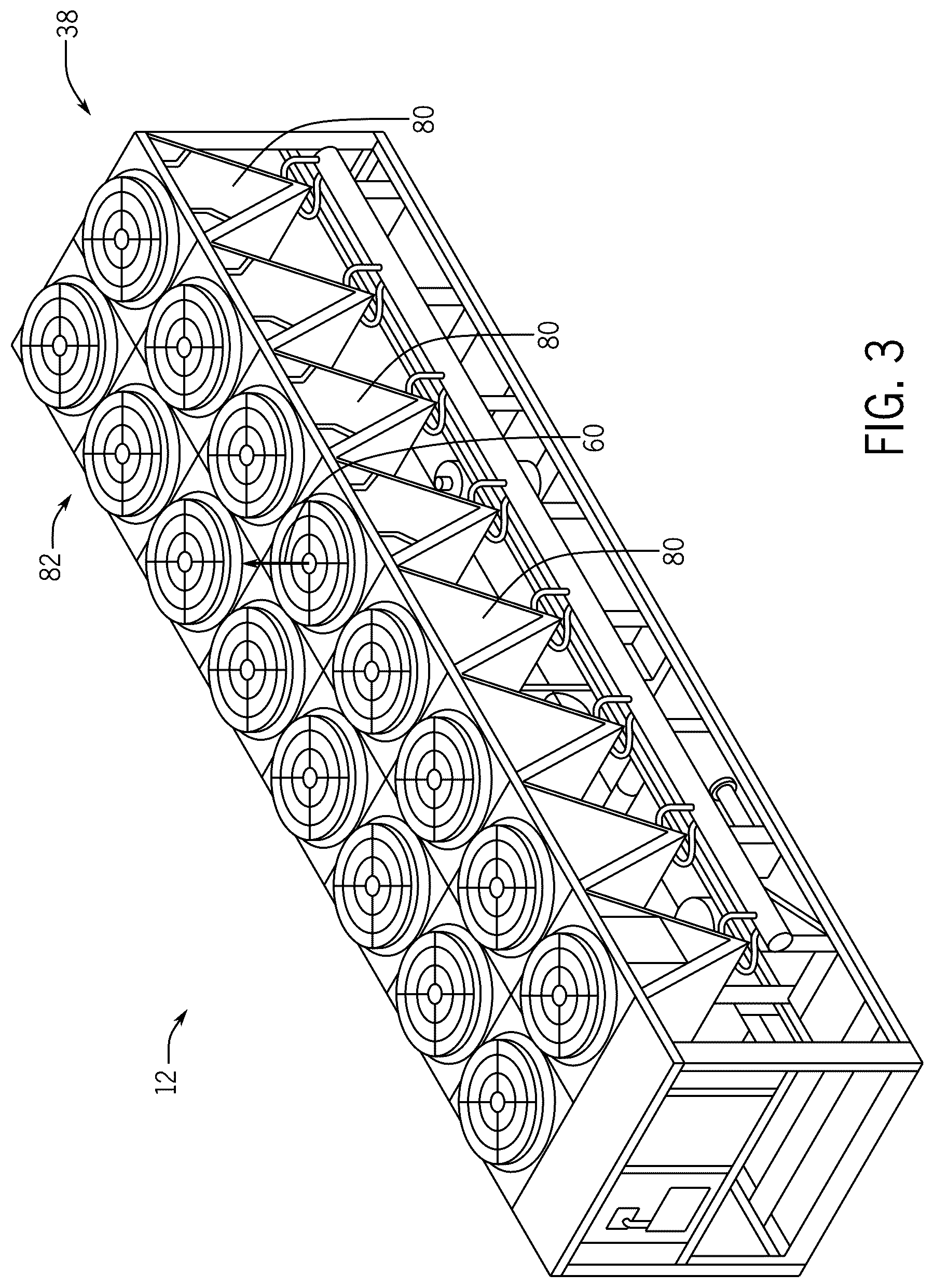 Patent US12339066 Figure 3 – Microchannel heat exchanger with varying fin density