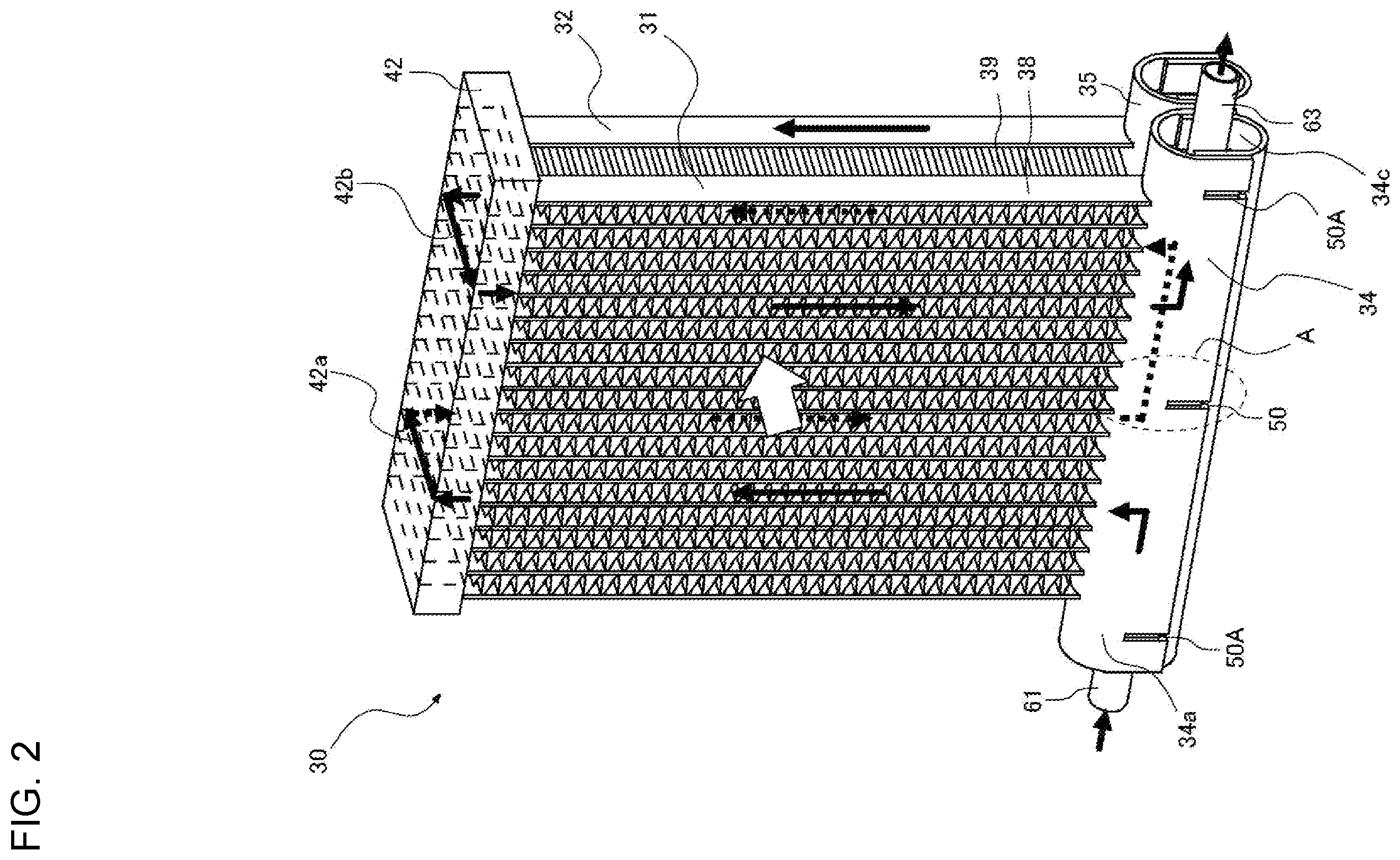 Patent US12339070 Figure 2 – Heat exchanger