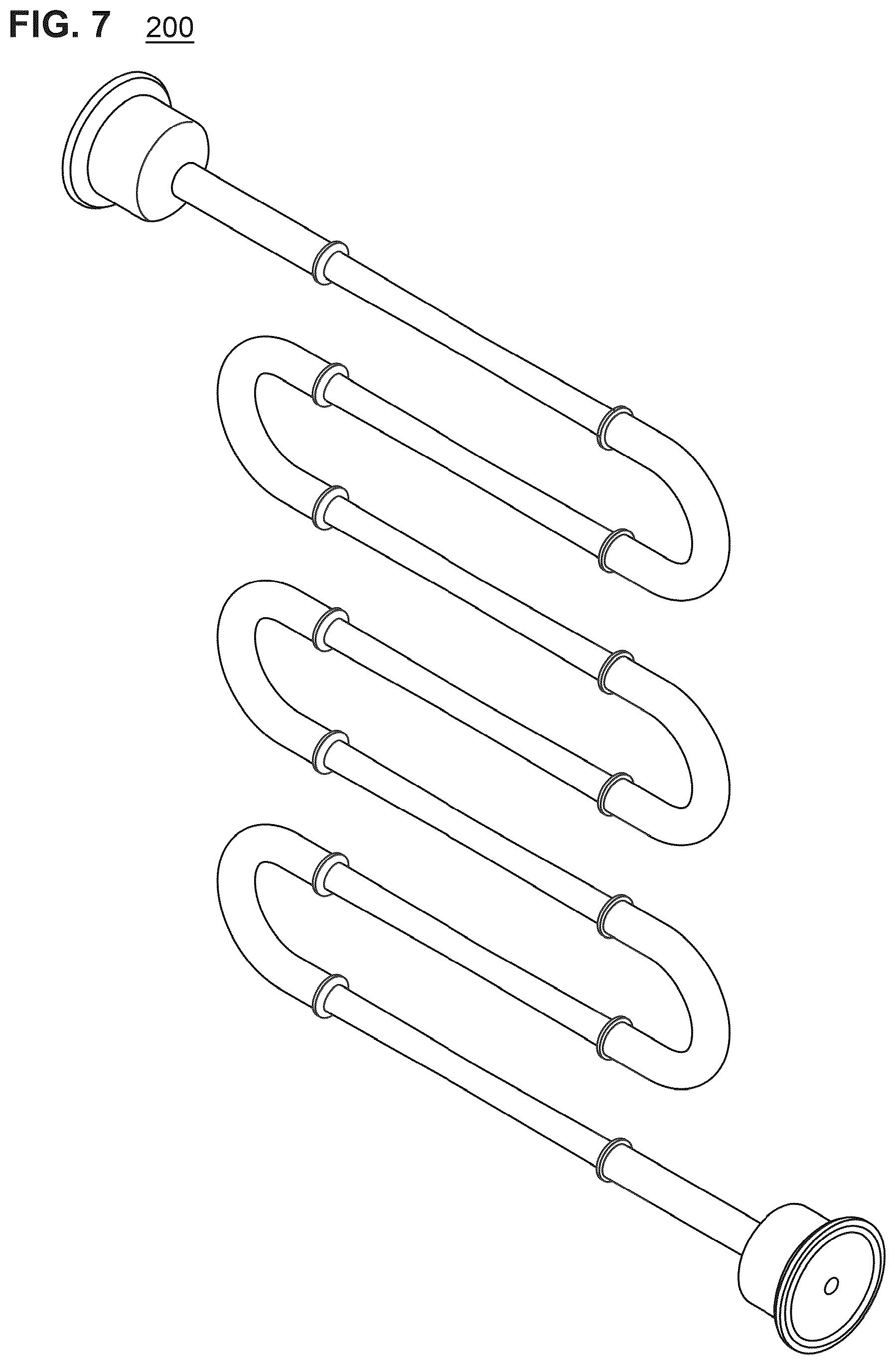 Patent US12339074 Figure 7 – Heat exchanger tubing assembly and conductive casing