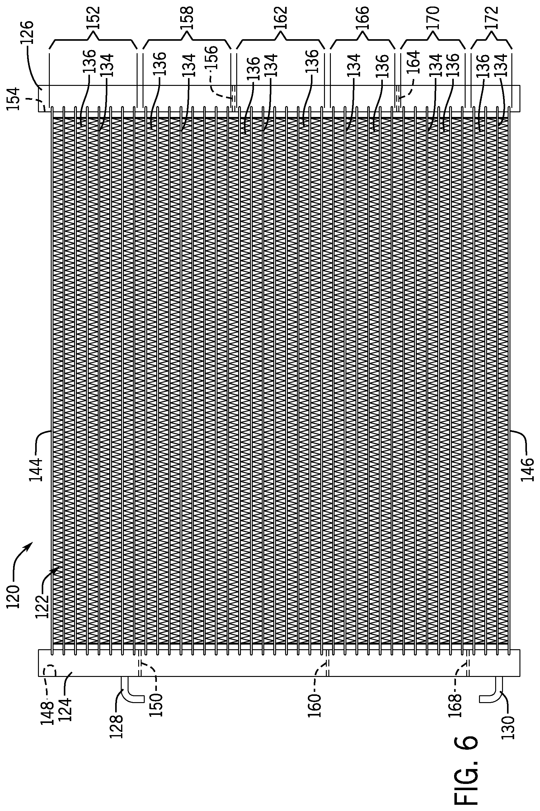Patent US12339076 Figure 5 – Heat exchanger assembly and method for HVAC system