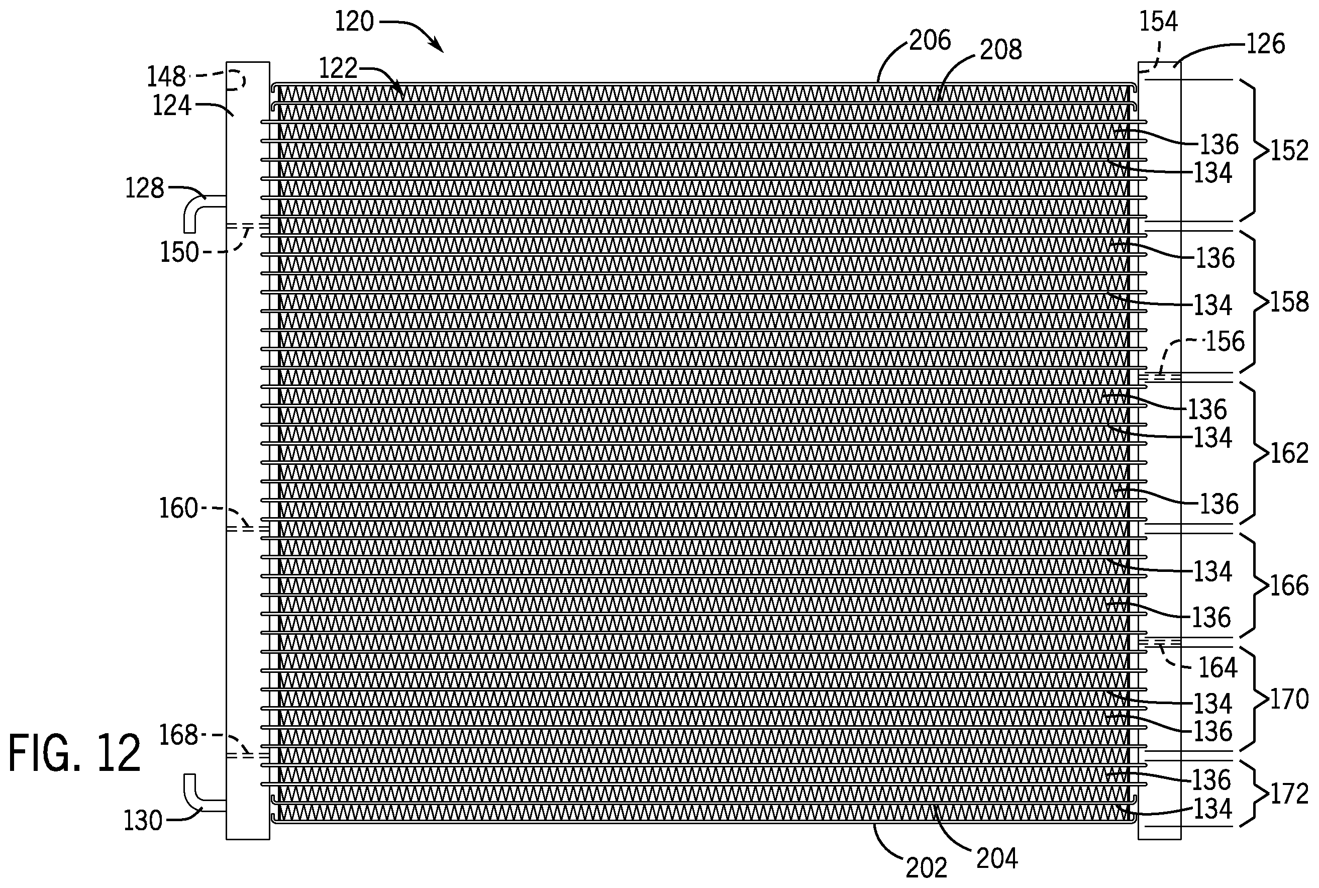 Patent US12339076 Figure 9 – Heat exchanger assembly and method for HVAC system