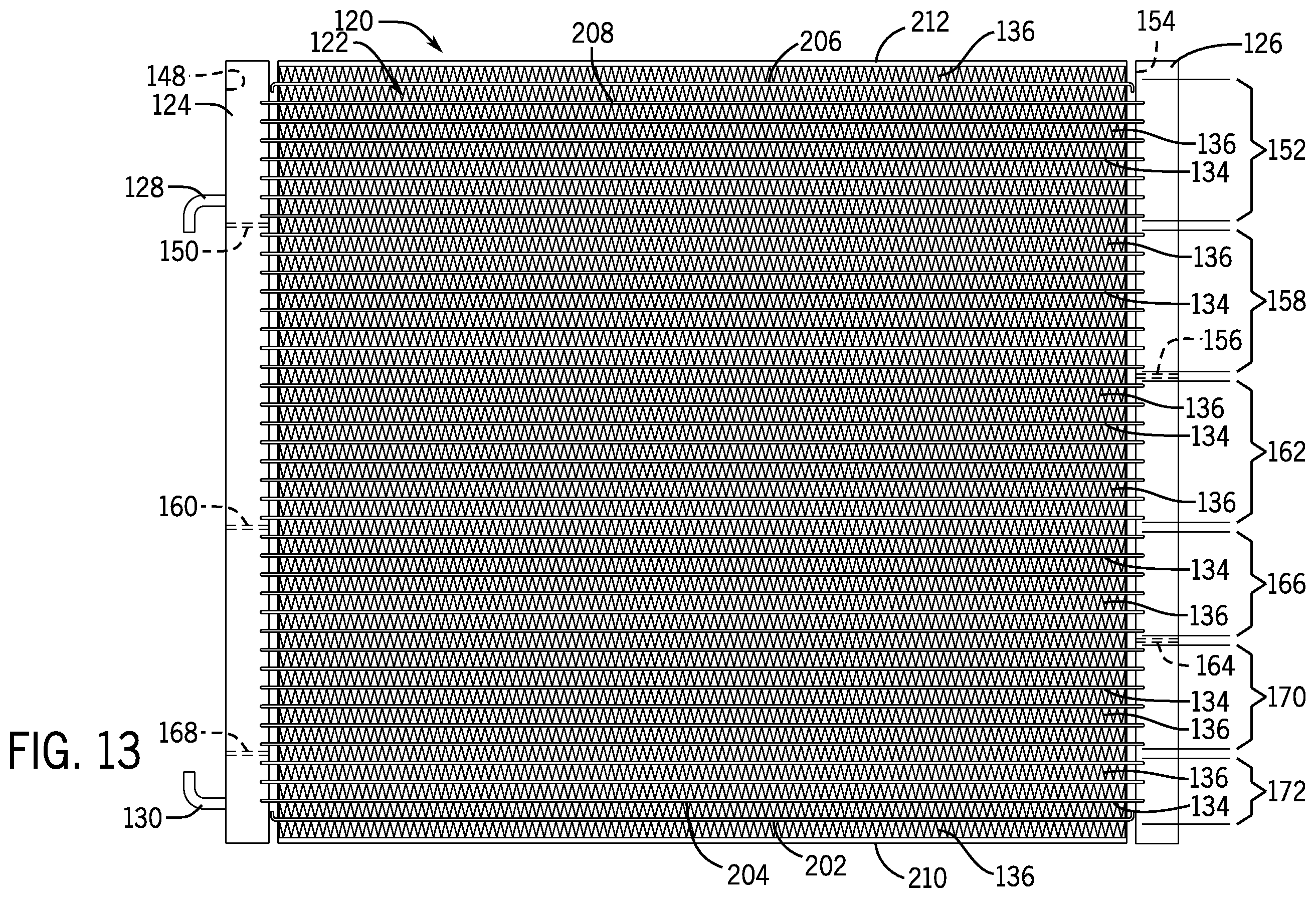 Patent US12339076 Figure 10 – Heat exchanger assembly and method for HVAC system