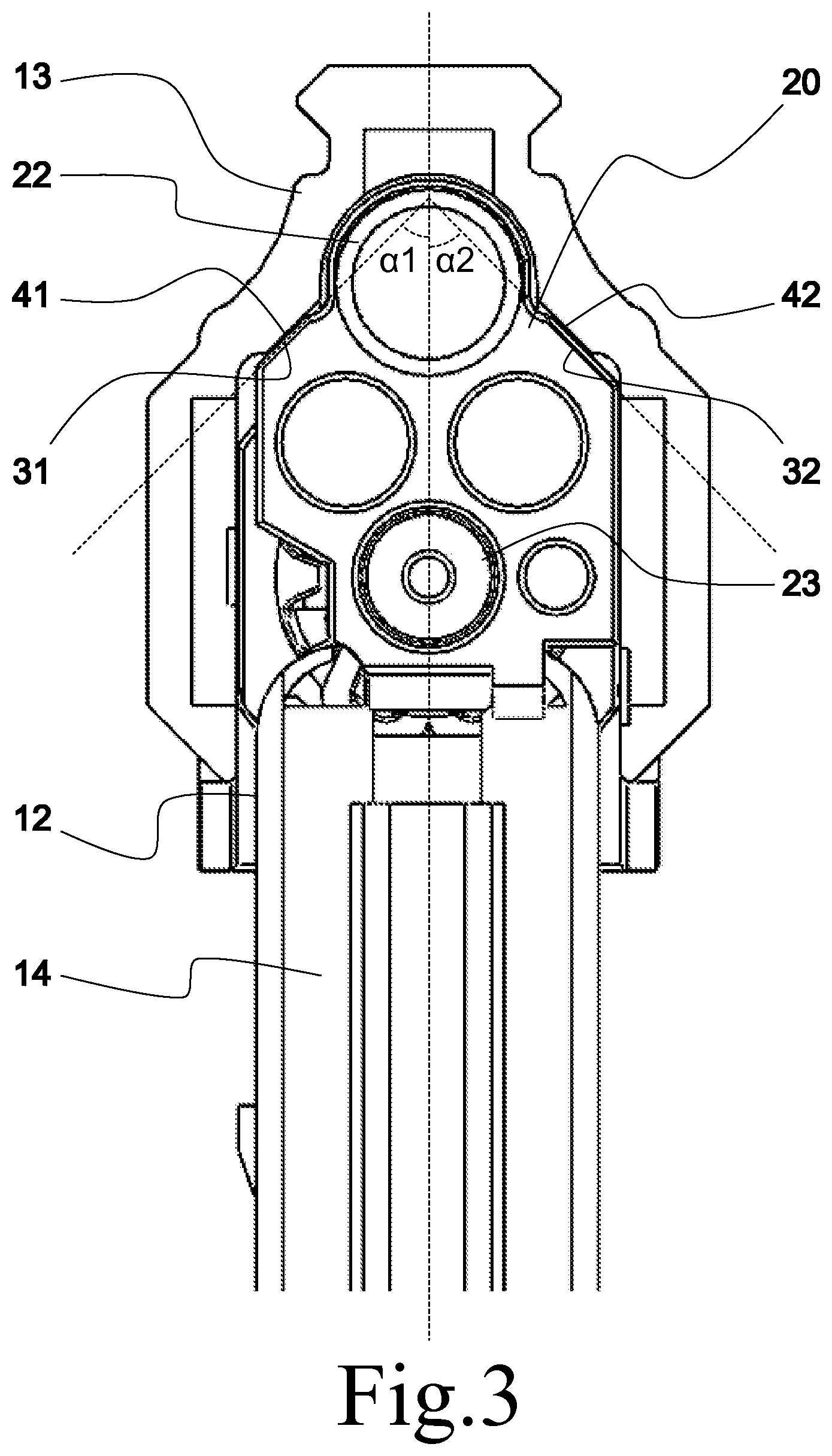 Patent US12339083 Figure 2 – Firearm, an upper receiver and a bolt carrier