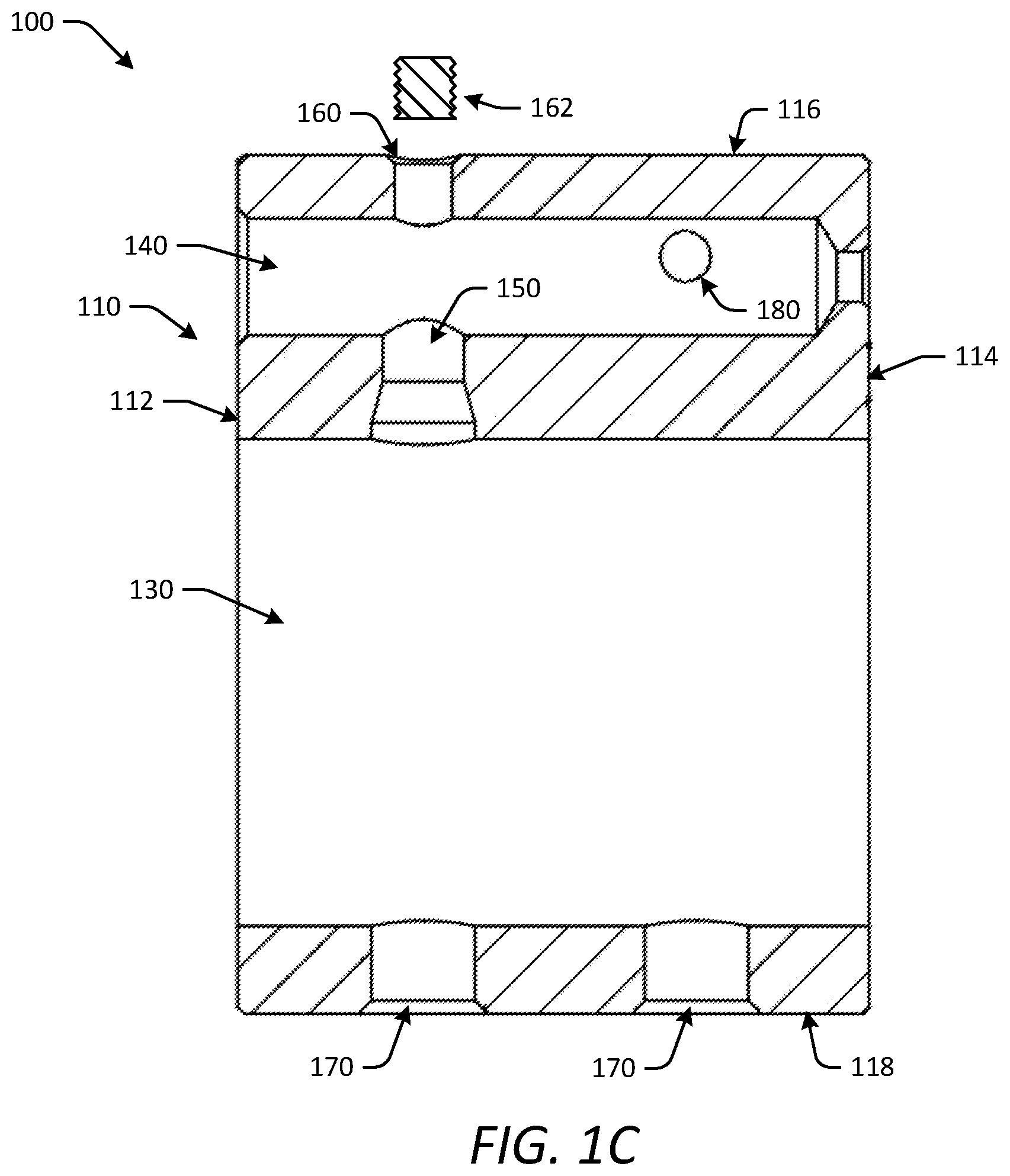Patent US12339087 Figure 3 – Gas block for a firearm