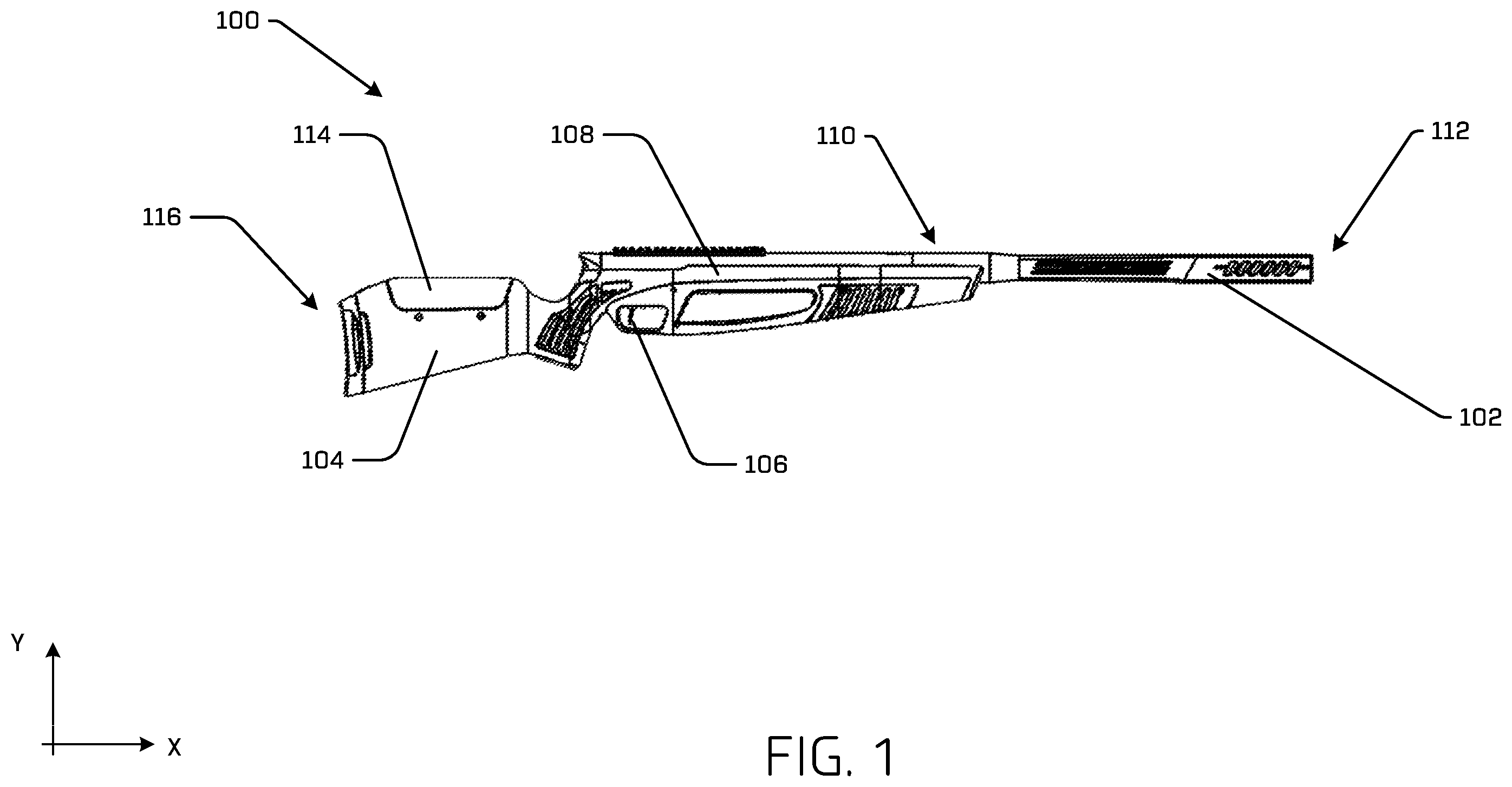 Patent US12339088 Figure 1 – Spool valve assembly for air gun