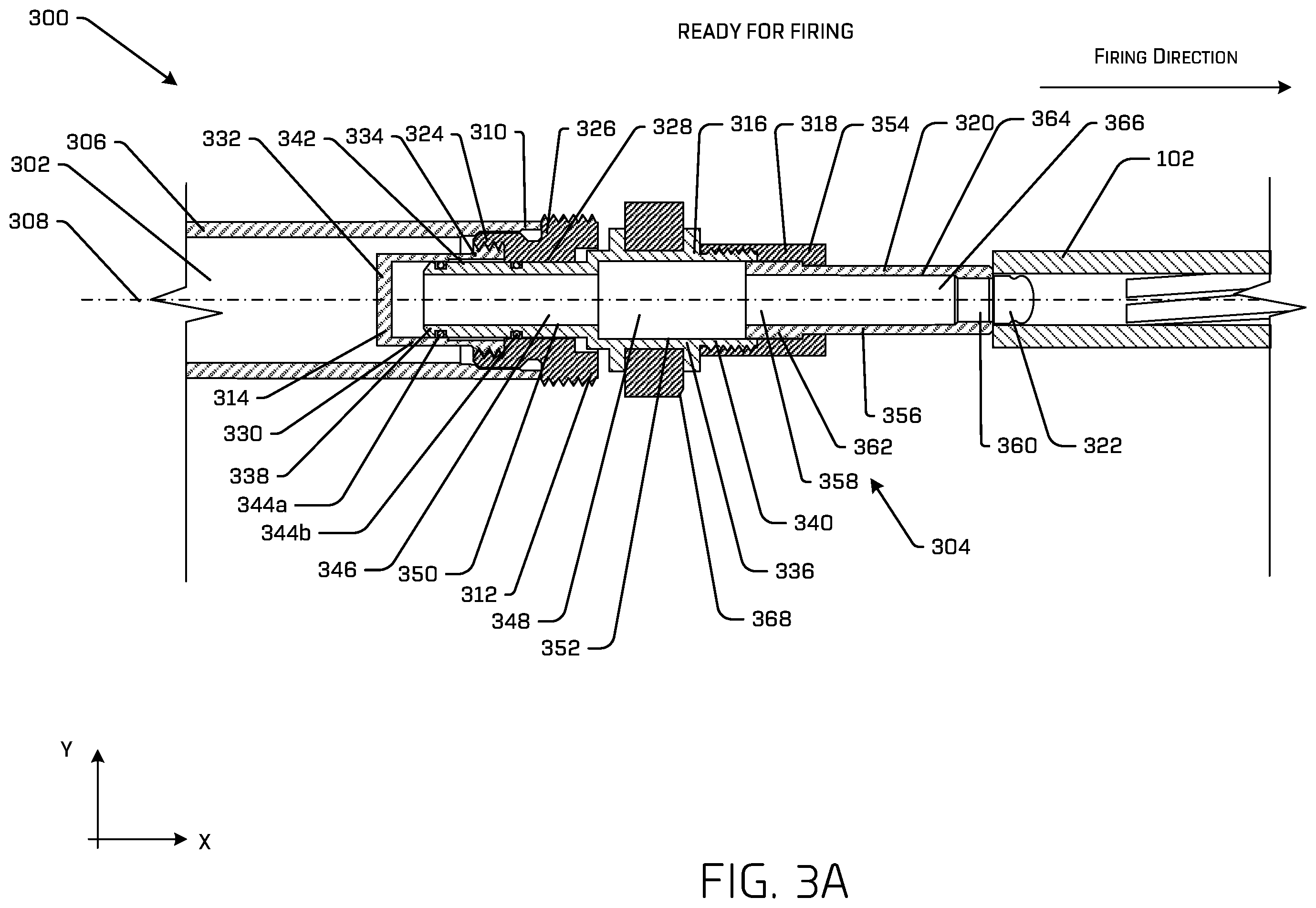 Patent US12339088 Figure 3 – Spool valve assembly for air gun