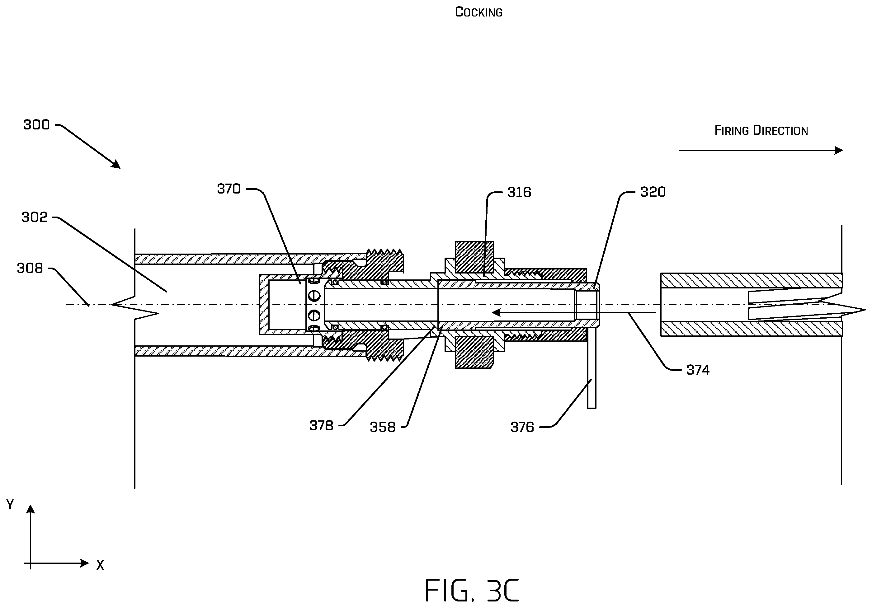 Patent US12339088 Figure 5 – Spool valve assembly for air gun