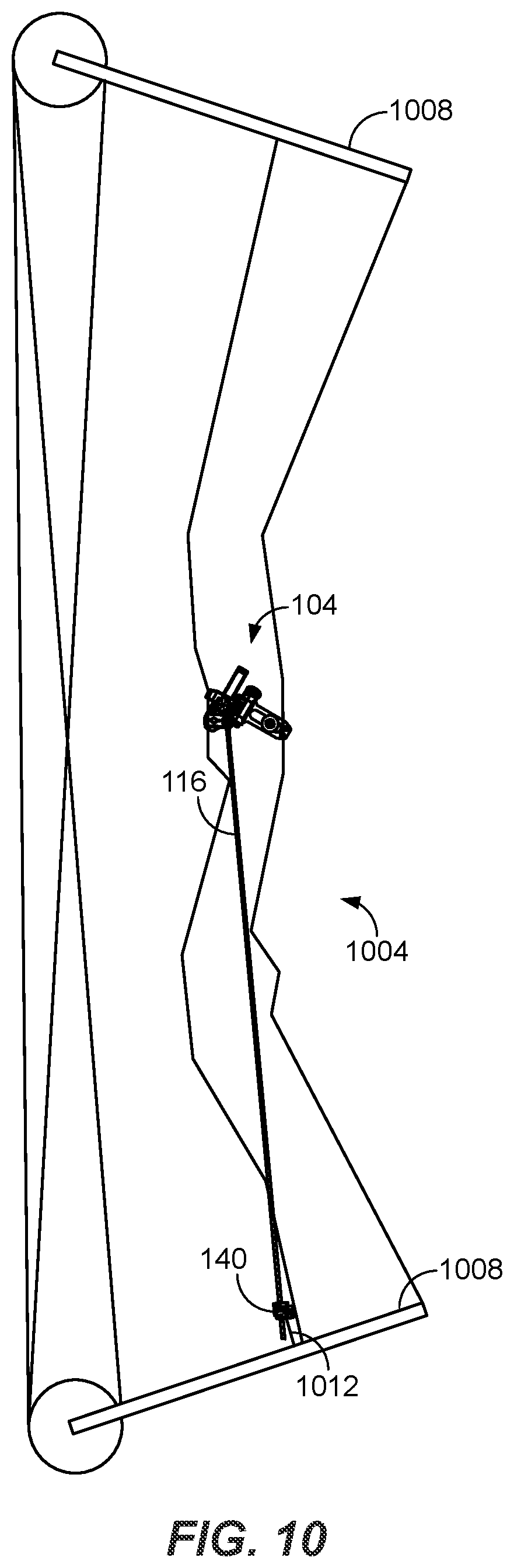 Patent US12339092 Figure 8 – Arrow rest with decoupled launch assembly