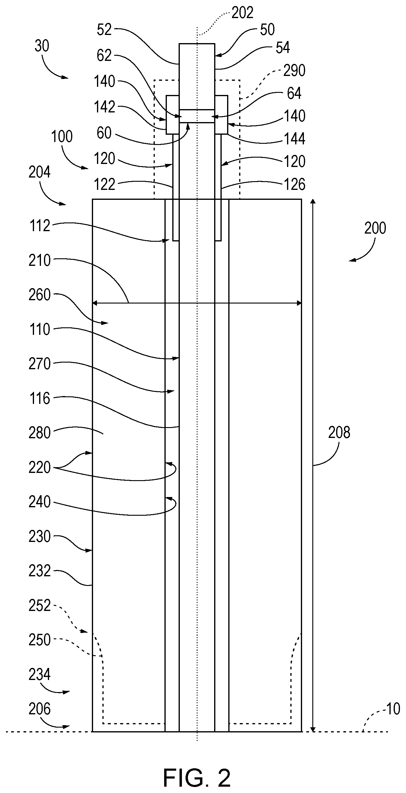 Patent US12339095 Figure 2 – Sling-attached squeeze bags, slings for sling- attached squeeze bags, shoulder-fired projectile weapons that utilize sling-attached squeeze bags, and related methods