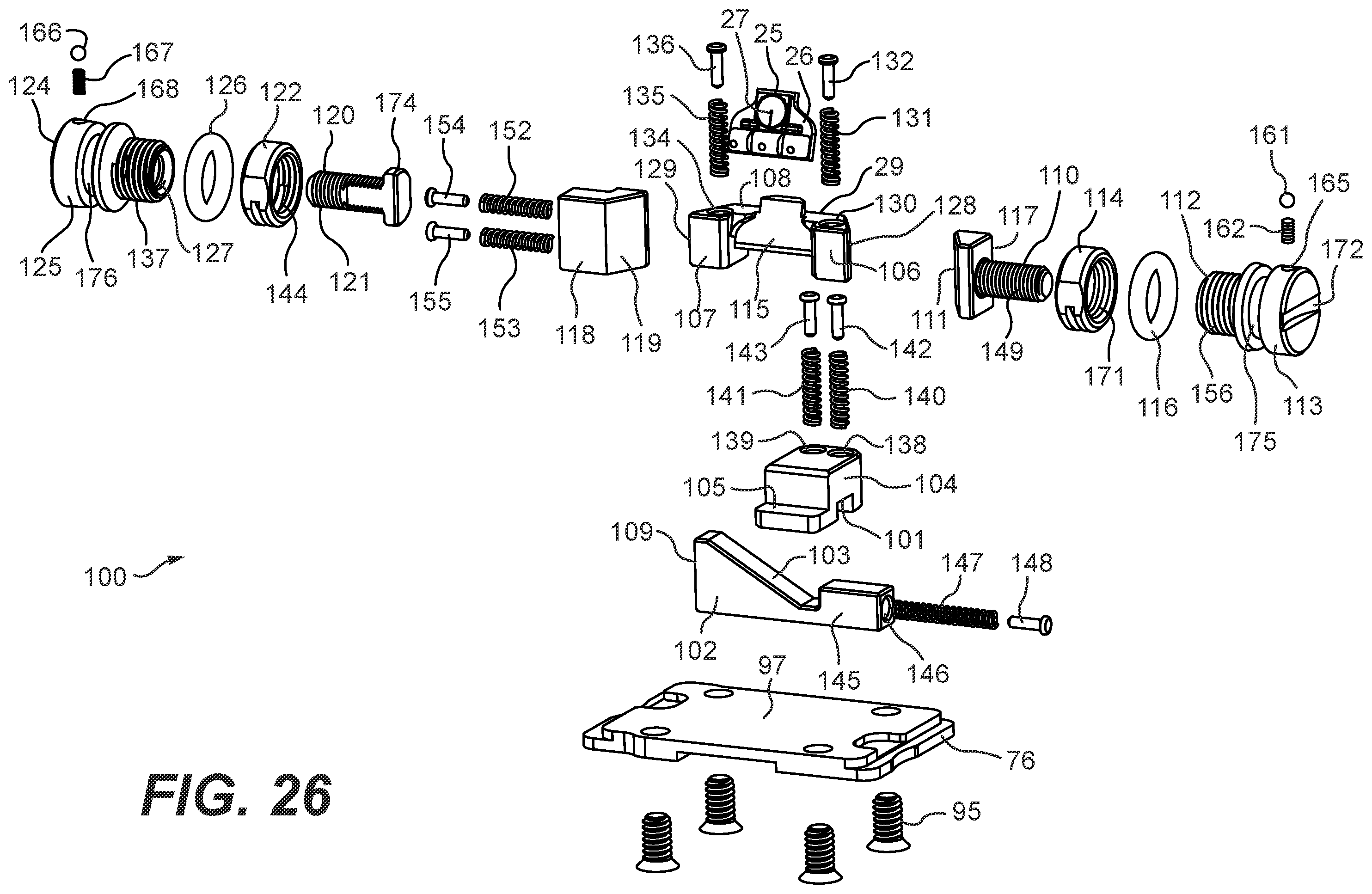 Patent US12339098 Figure 14 – Enclosed reflex sight for firearms, assembly, system and method