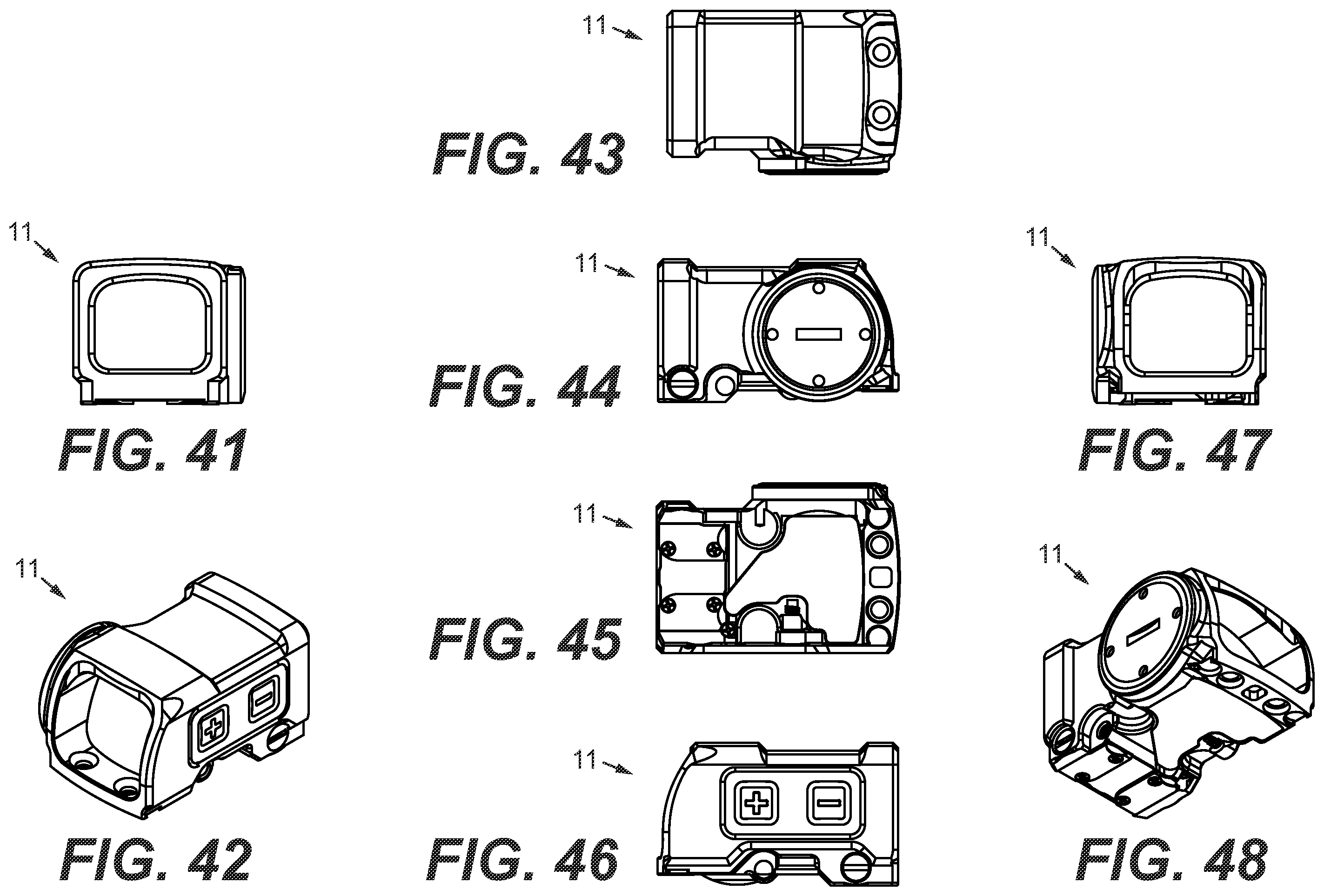Patent US12339098 Figure 19 – Enclosed reflex sight for firearms, assembly, system and method