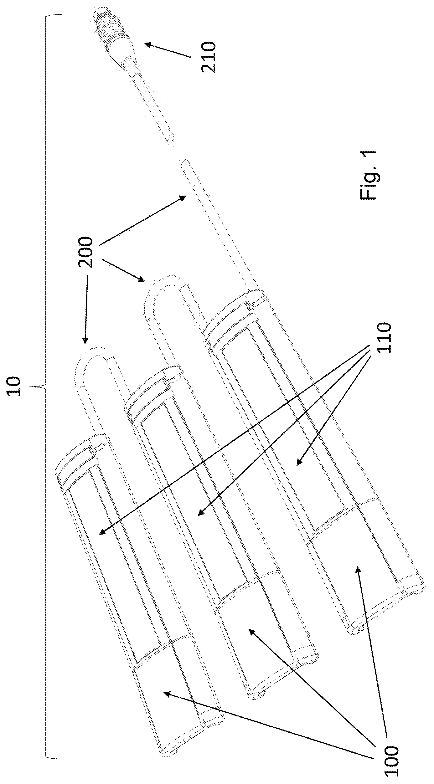 Patent US12339101 Figure 1 – Device to capture pressure data from a weapon's foregrip during live fire