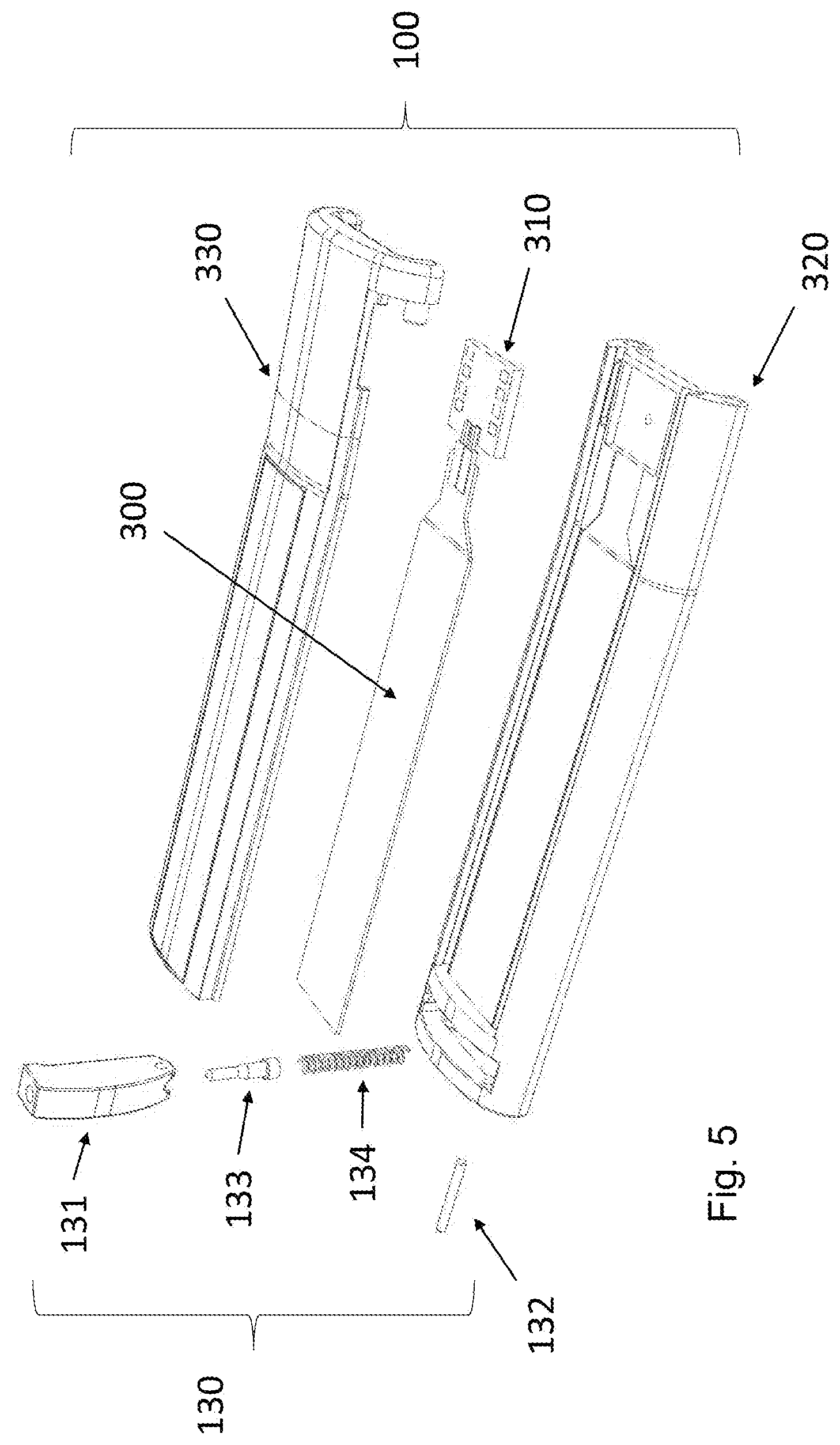 Patent US12339101 Figure 5 – Device to capture pressure data from a weapon's foregrip during live fire