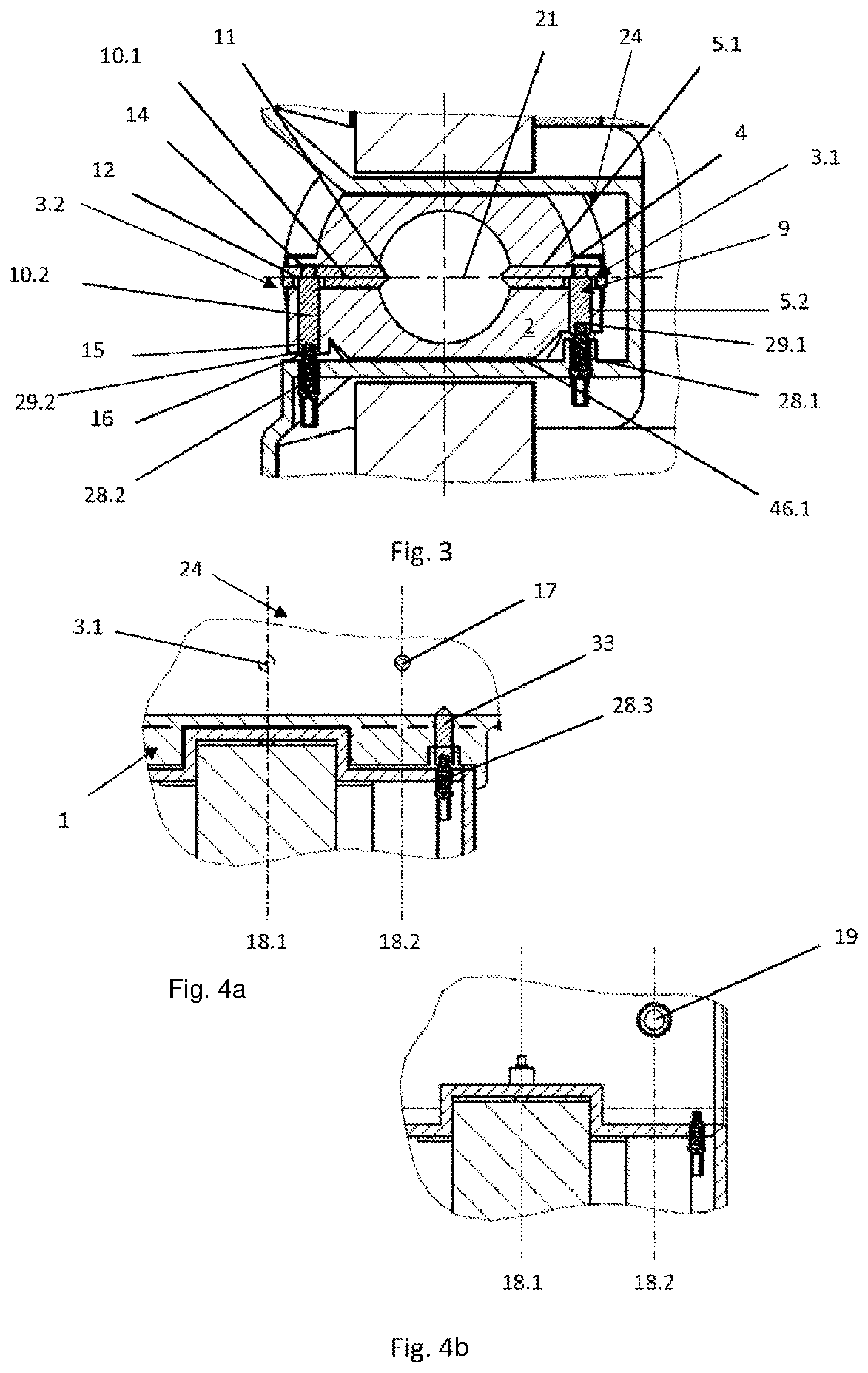 Patent US12339146 Figure 2 – Measuring tube, receiving unit, and magnetic-inductive flow meter