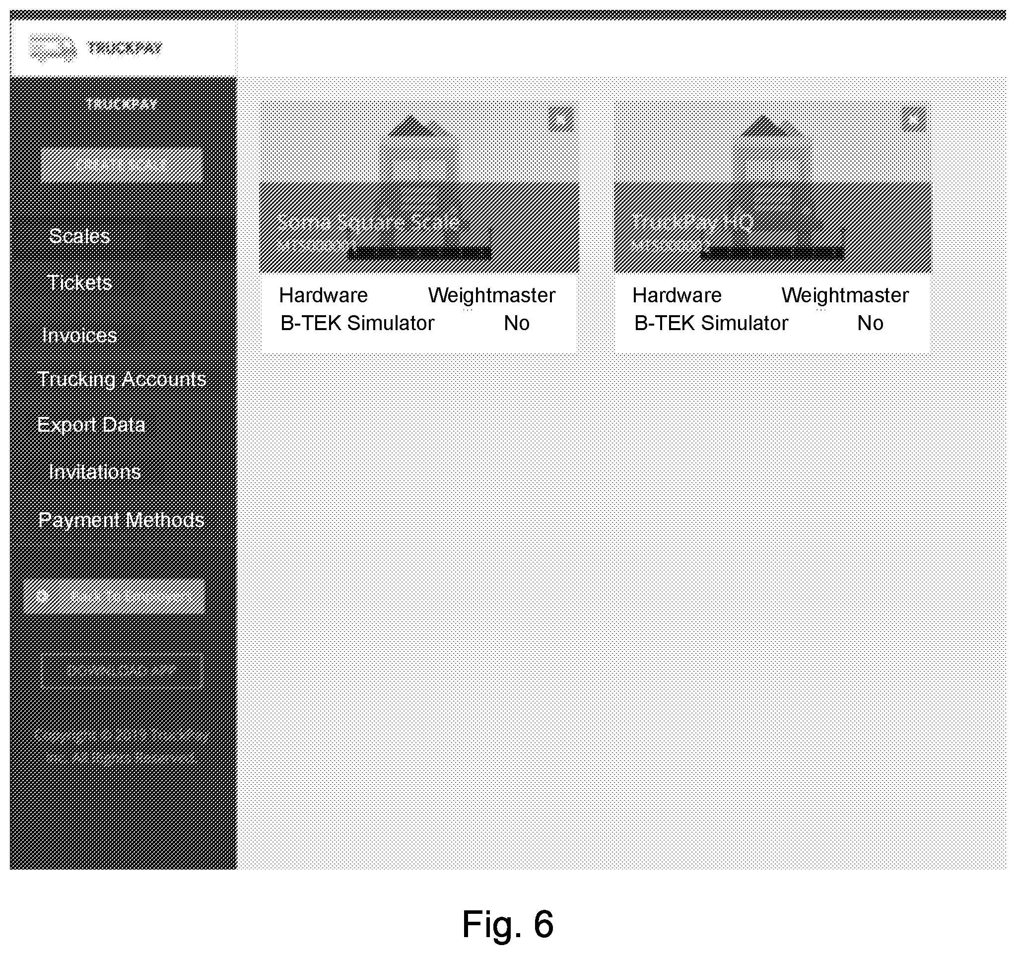 Patent US12339156 Figure 6 – Truck scale management system and method