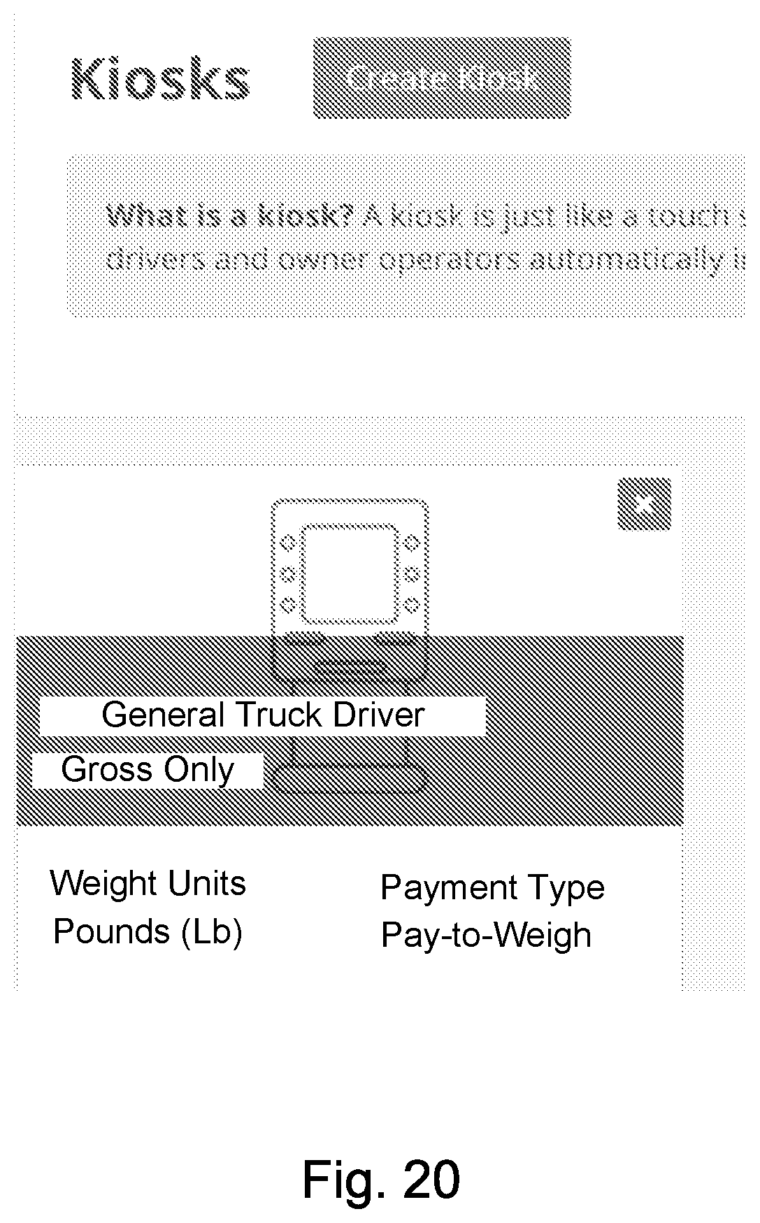 Patent US12339156 Figure 16 – Truck scale management system and method