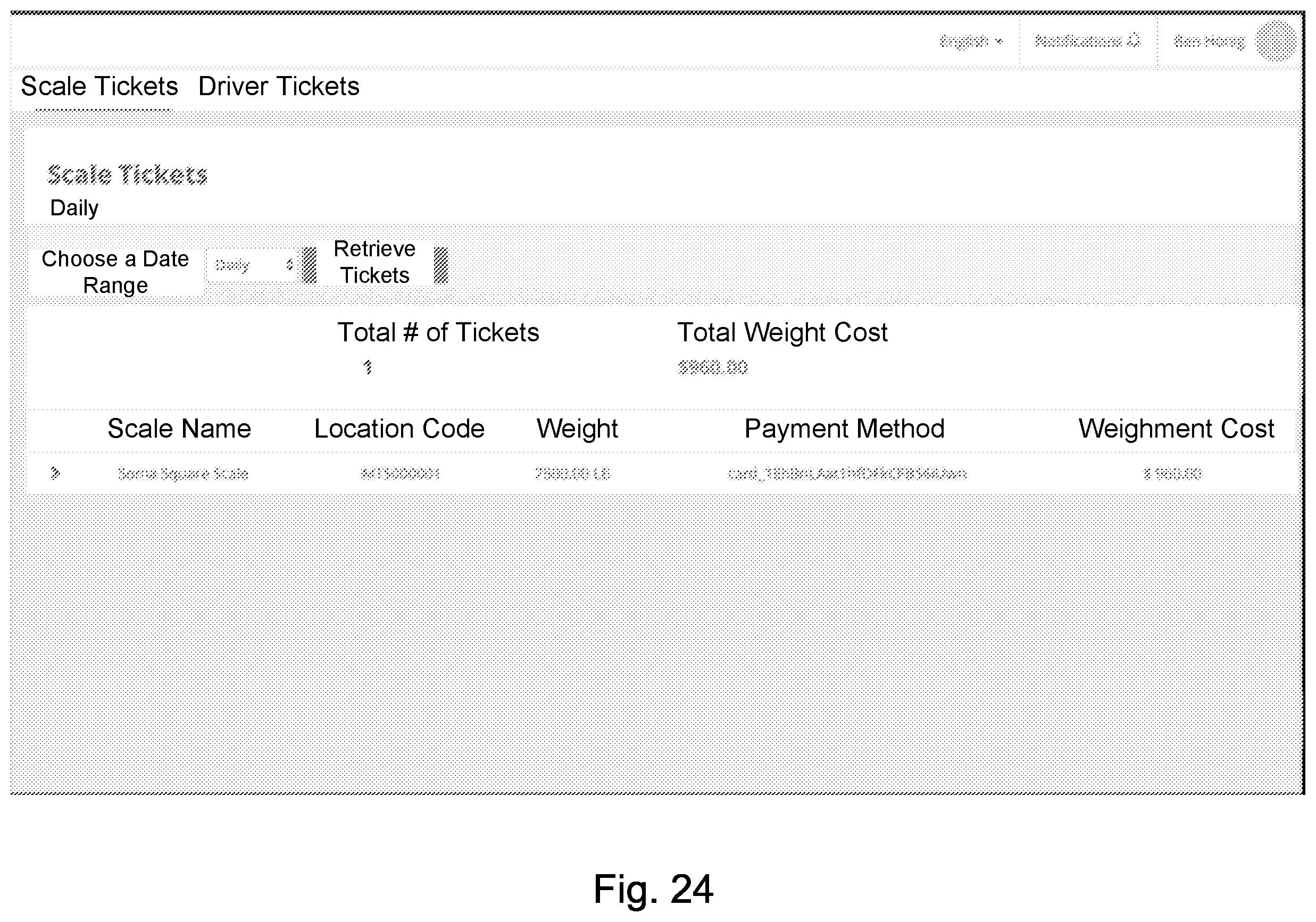 Patent US12339156 Figure 20 – Truck scale management system and method