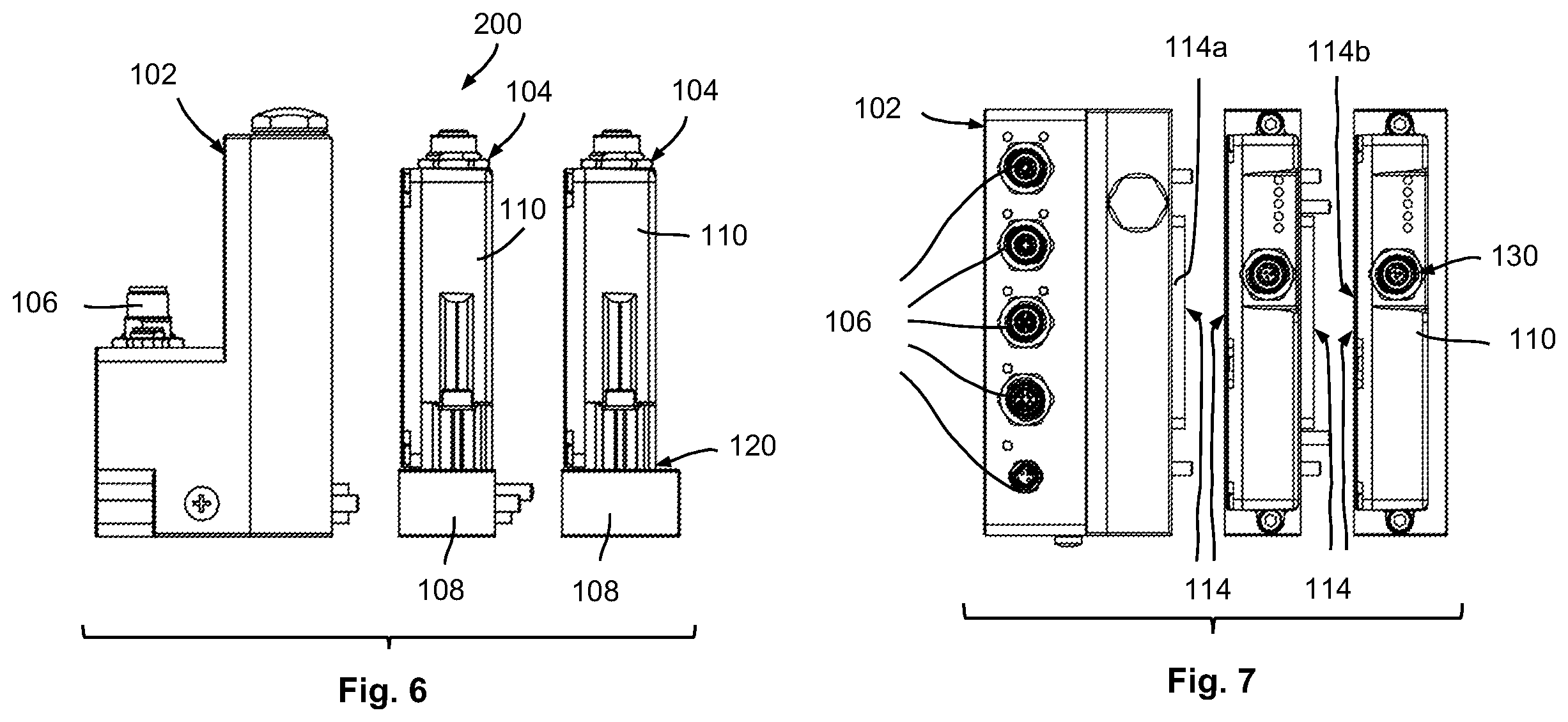 Patent US12339158 Figure 3 – Modular metrological device, in particular for a multi-track weighing machine