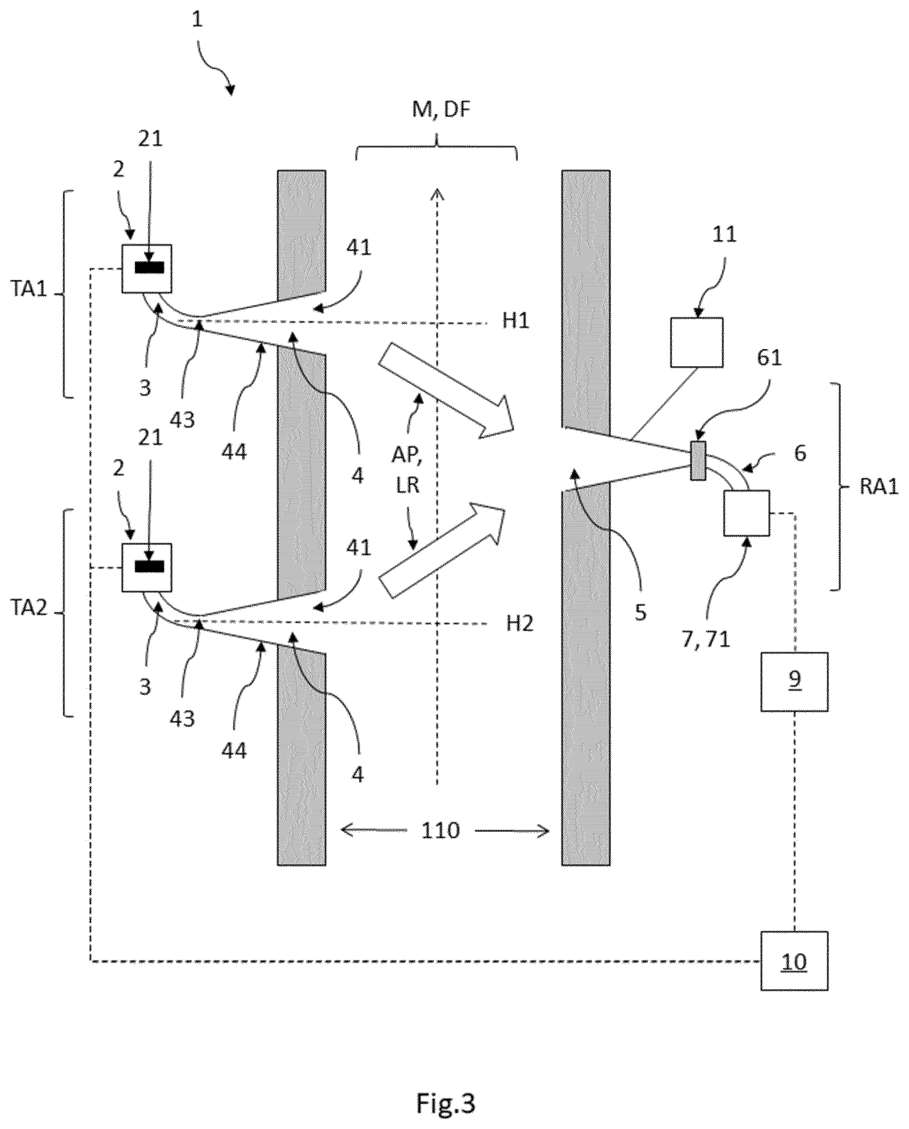 Patent US12339172 Figure 3 – Device for acoustic temperature measurement
