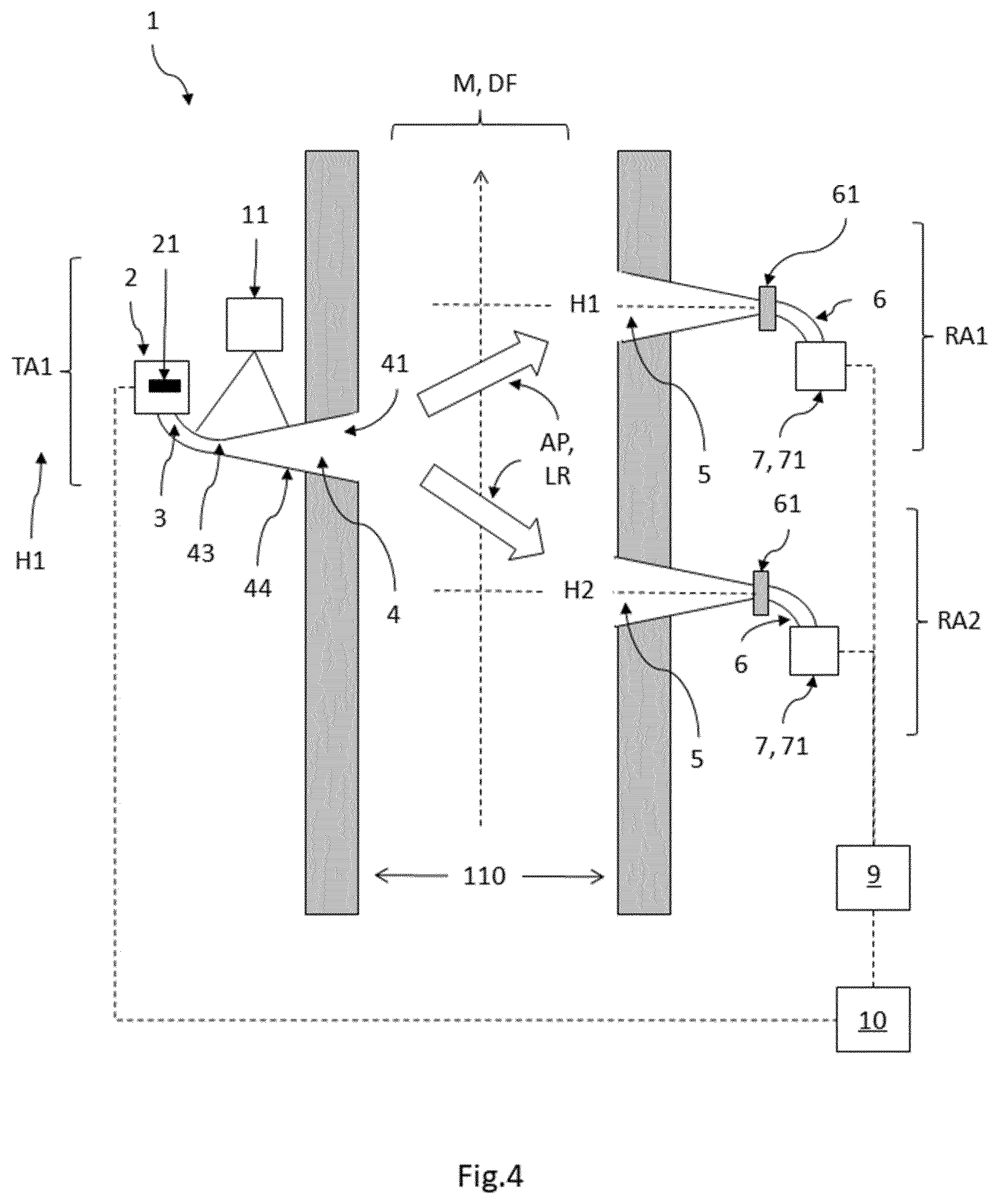 Patent US12339172 Figure 4 – Device for acoustic temperature measurement